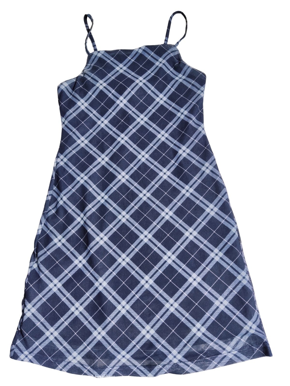 Šaty na ramínkách kostkované secondhand New Look