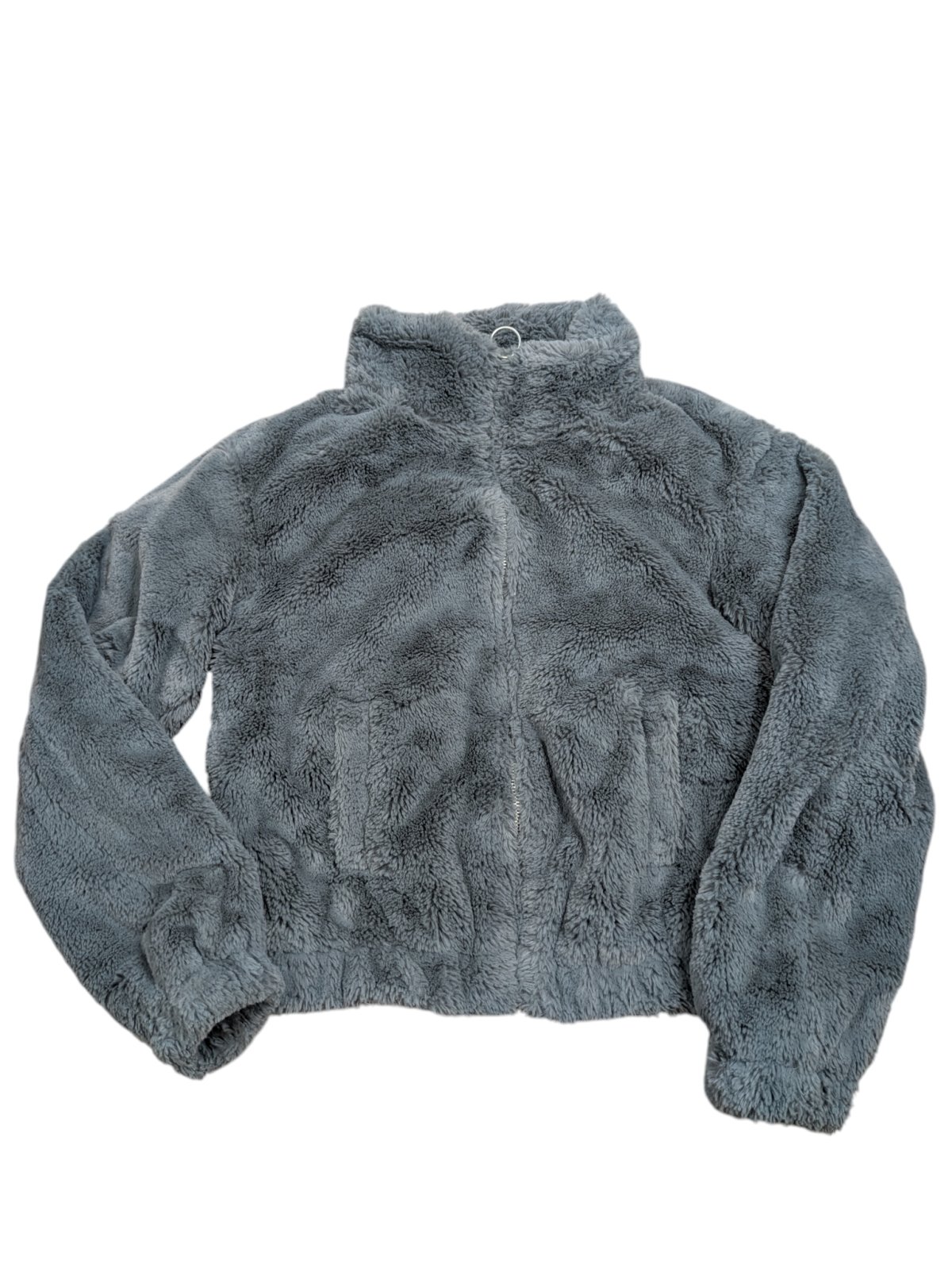 Teplý šedý kožíšek pro holky secondhand New Look