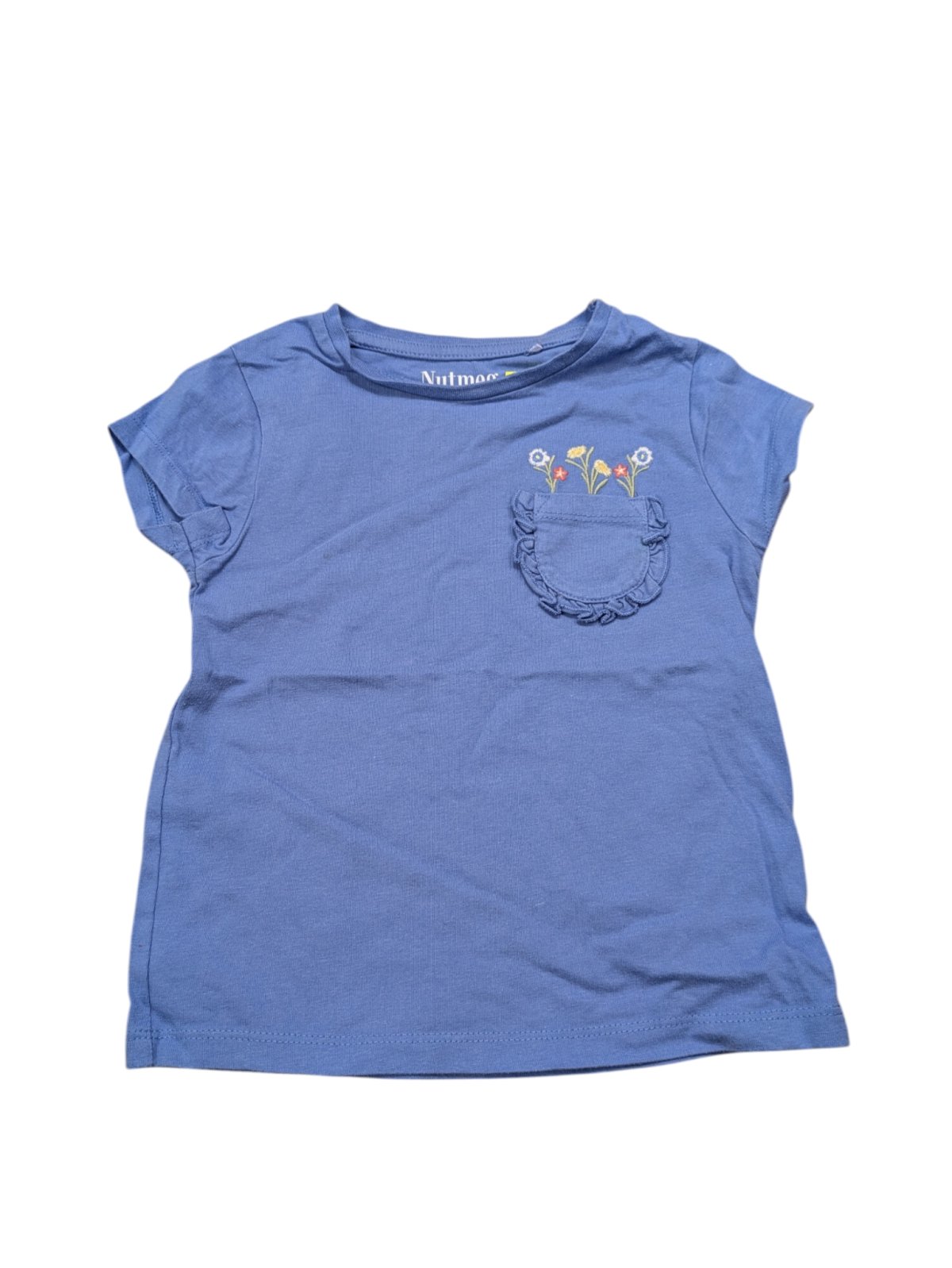 Modré triko s kapsičkou pro holky  secondhand Nutmeg