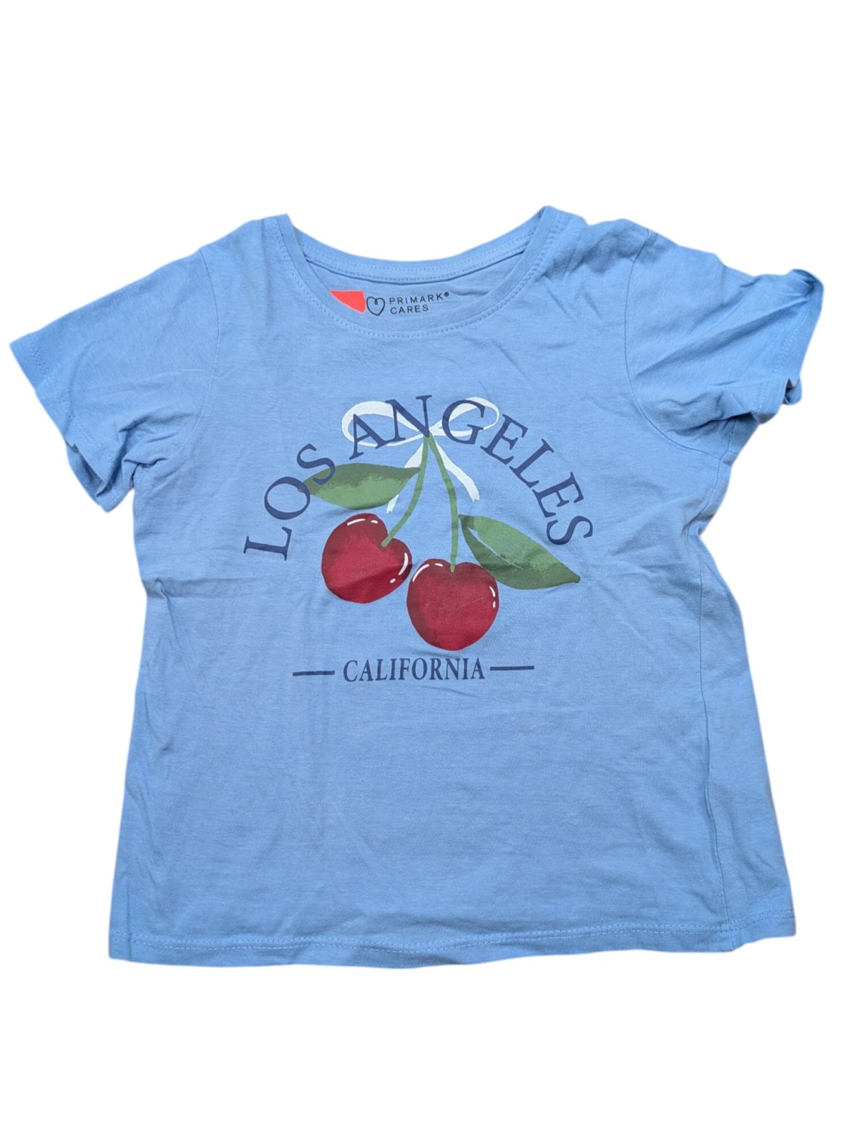 Světle modré triko pro holky Los Angeles  secondhand Rebel-primark