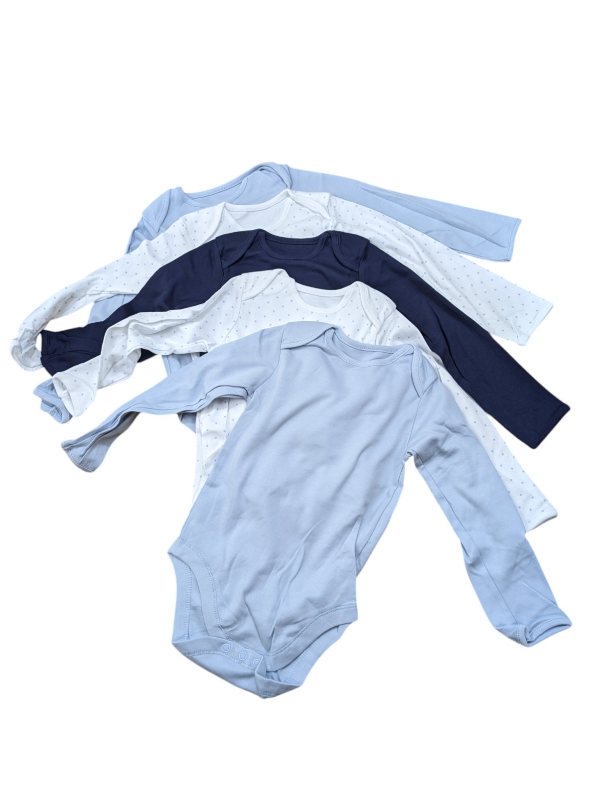 Set 5 body s dlouhým rukávem pro kluky outlet George