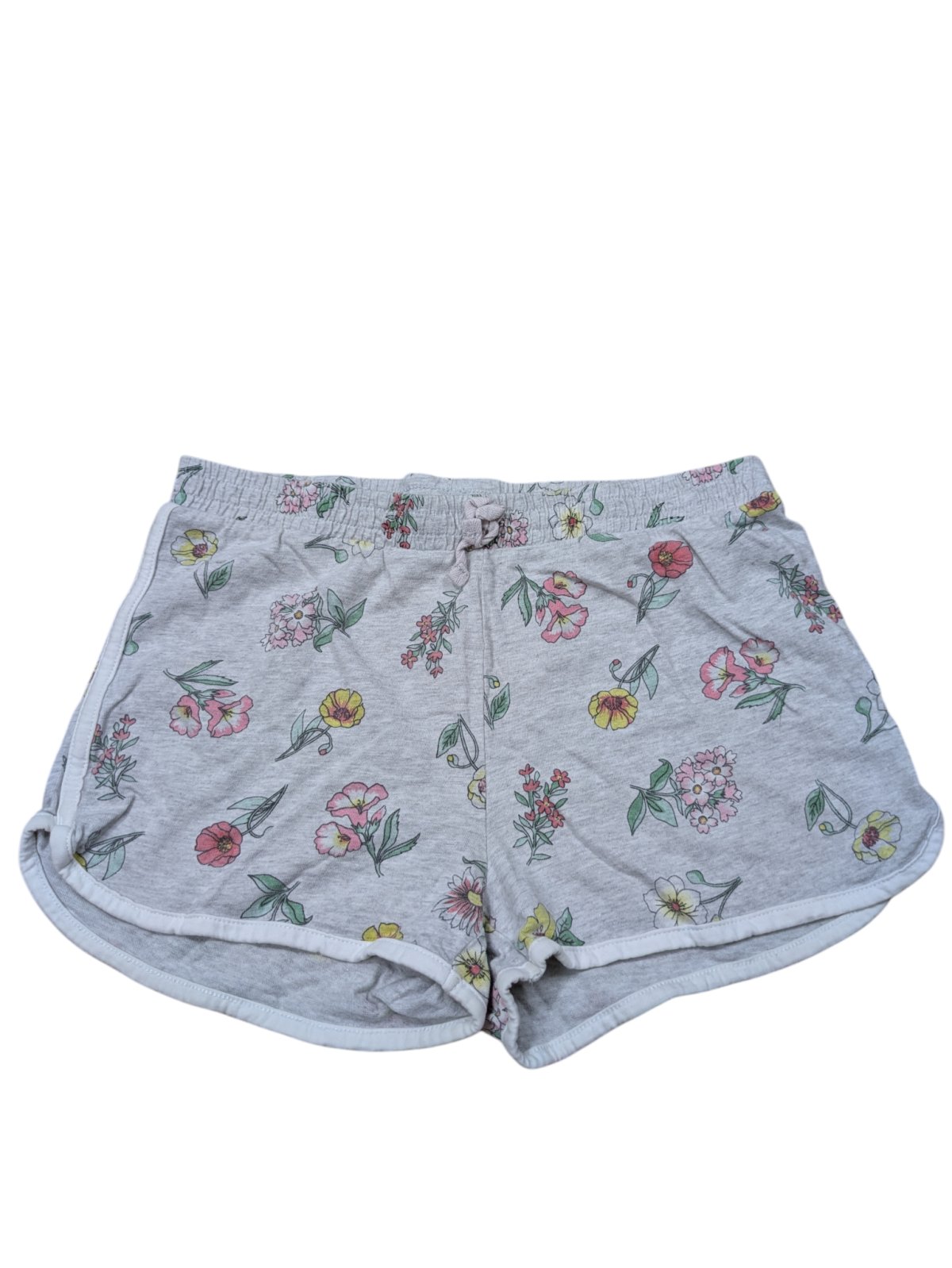 Šedé kraťasy s květinami pro holky secondhand Next