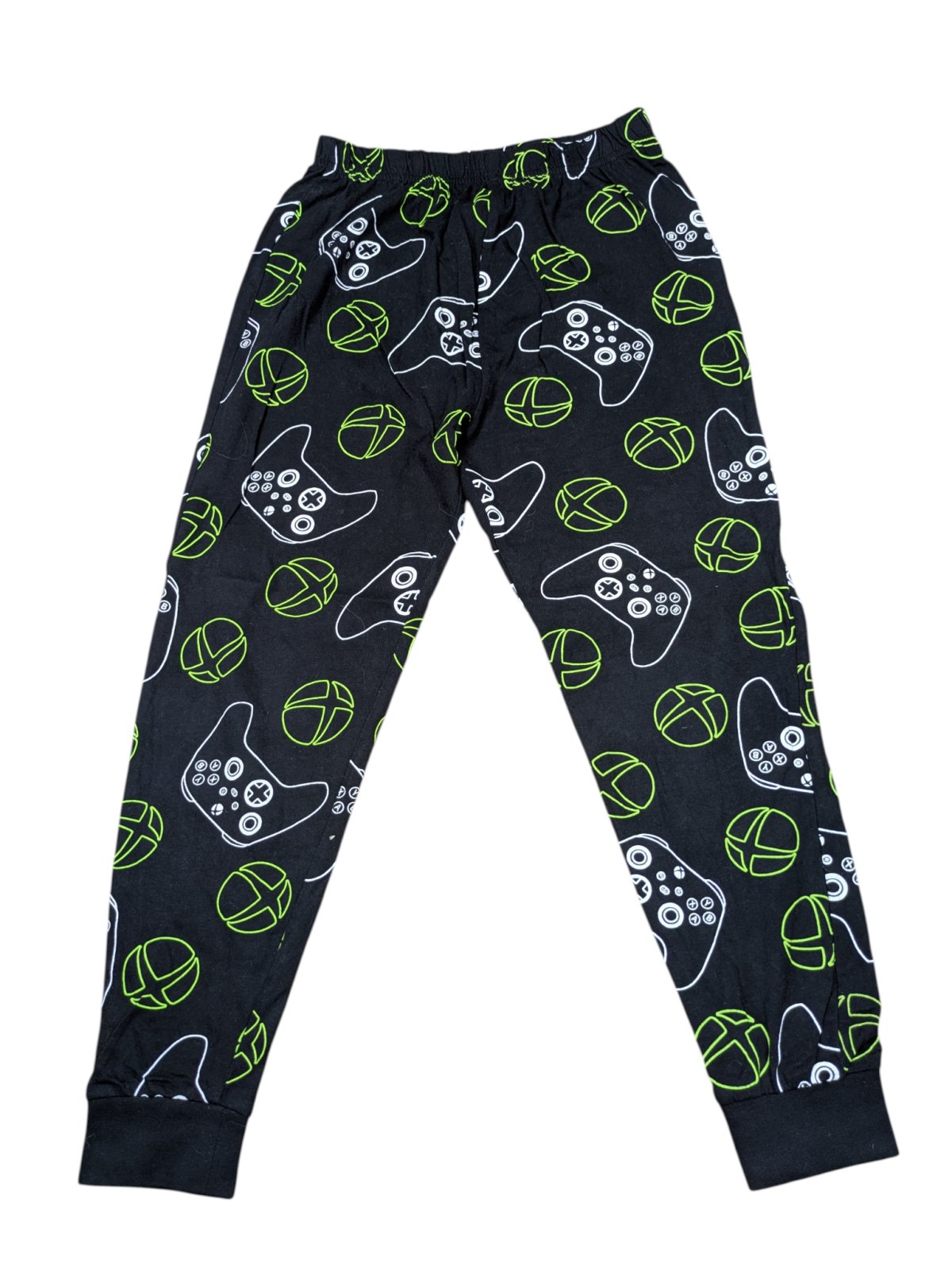 Černé tepláky s obrázky X-BOX pro kluky secondhand -