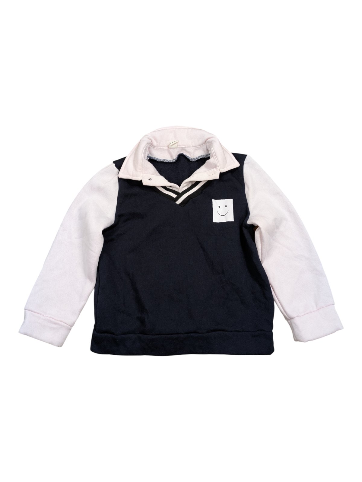 Dvoubarevná mikina s límečkem pro kluky secondhand shein