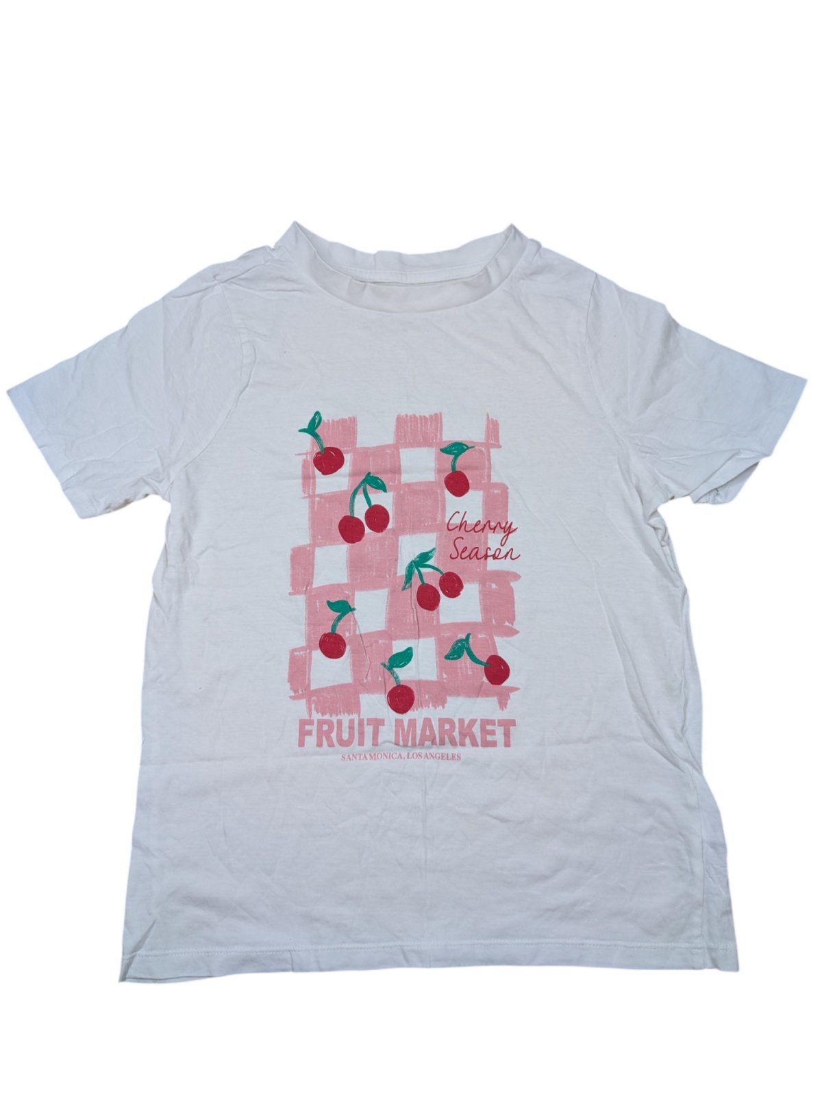 Bílé triko s potiskem pro holky secondhand Rebel-primark