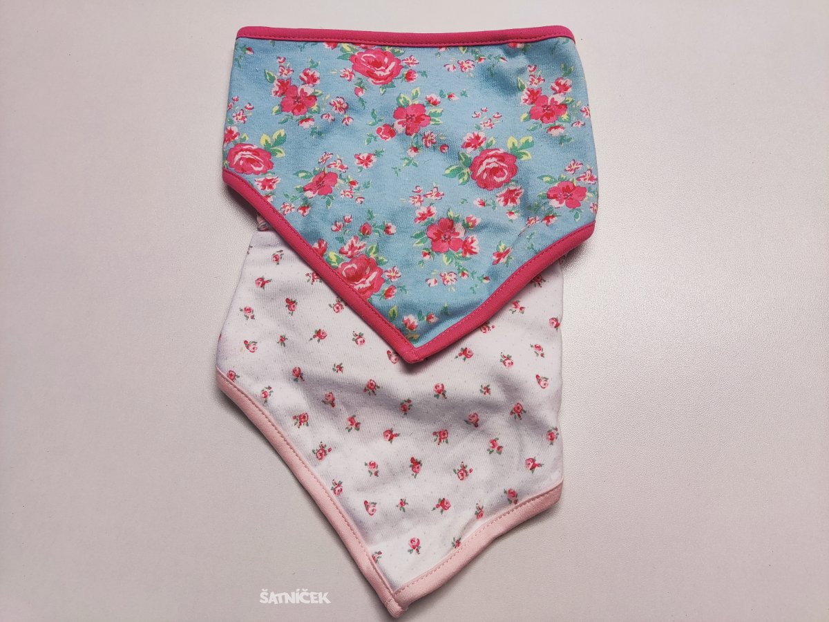 Bryndáček pro holky s kytičkami set 2ks outlet