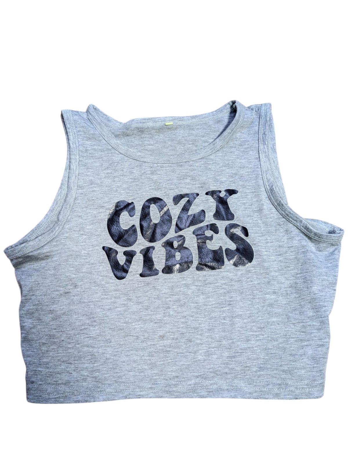 Šedý topík pro holky COZY VIBES secondhand Shein