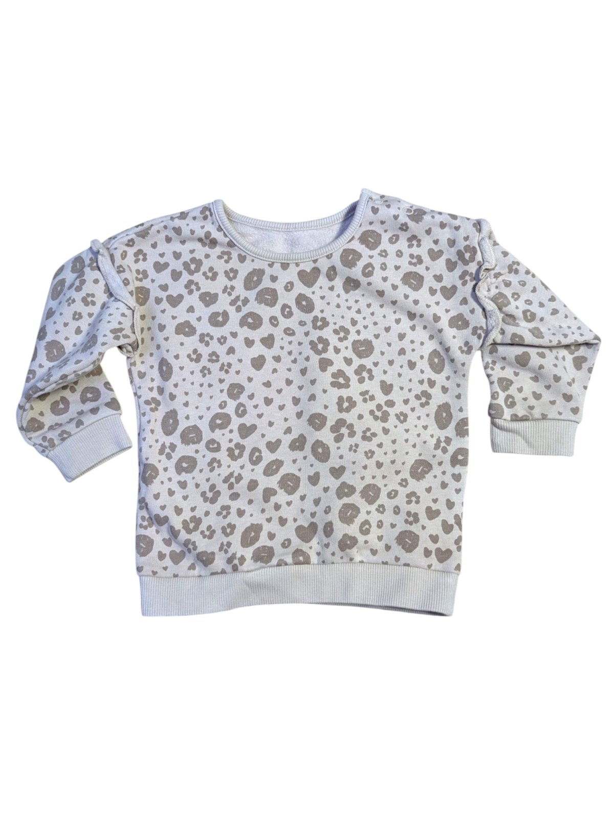 Světle růžová mikina s motivy pro holky secondhand George