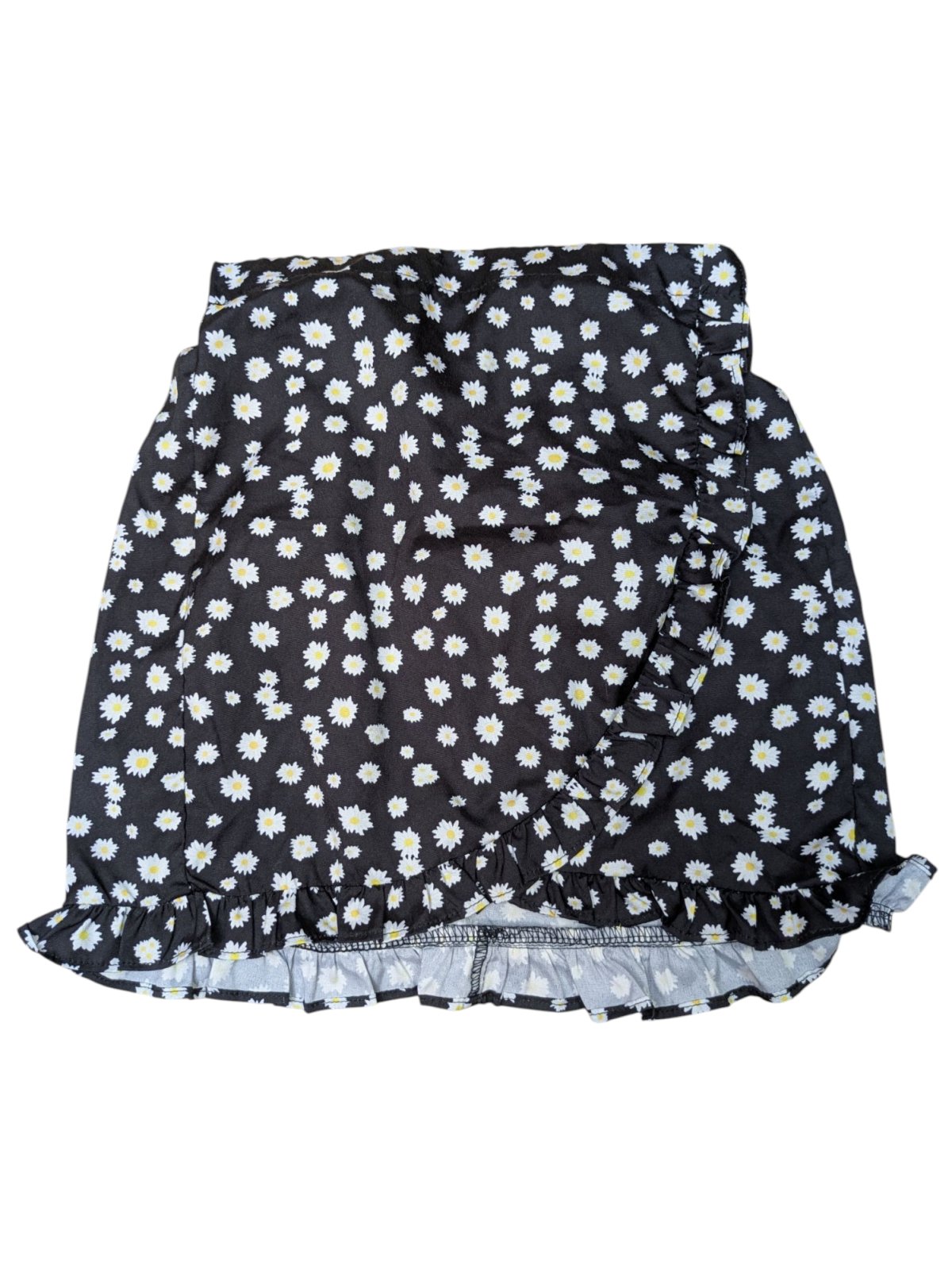 Černá sukeň pro holky s kytičkami secondhand Shein