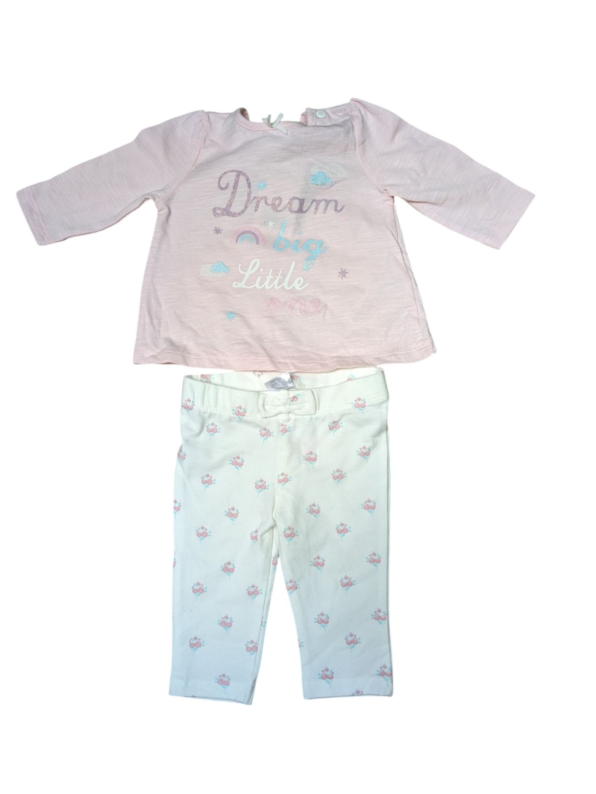 Bílo růžové pyžamo pro holky outlet F&F