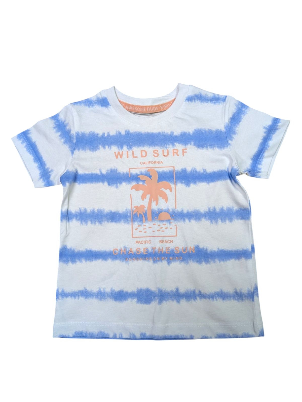 Modro bílé triko pruhované s obrázkem pro kluky Matalan