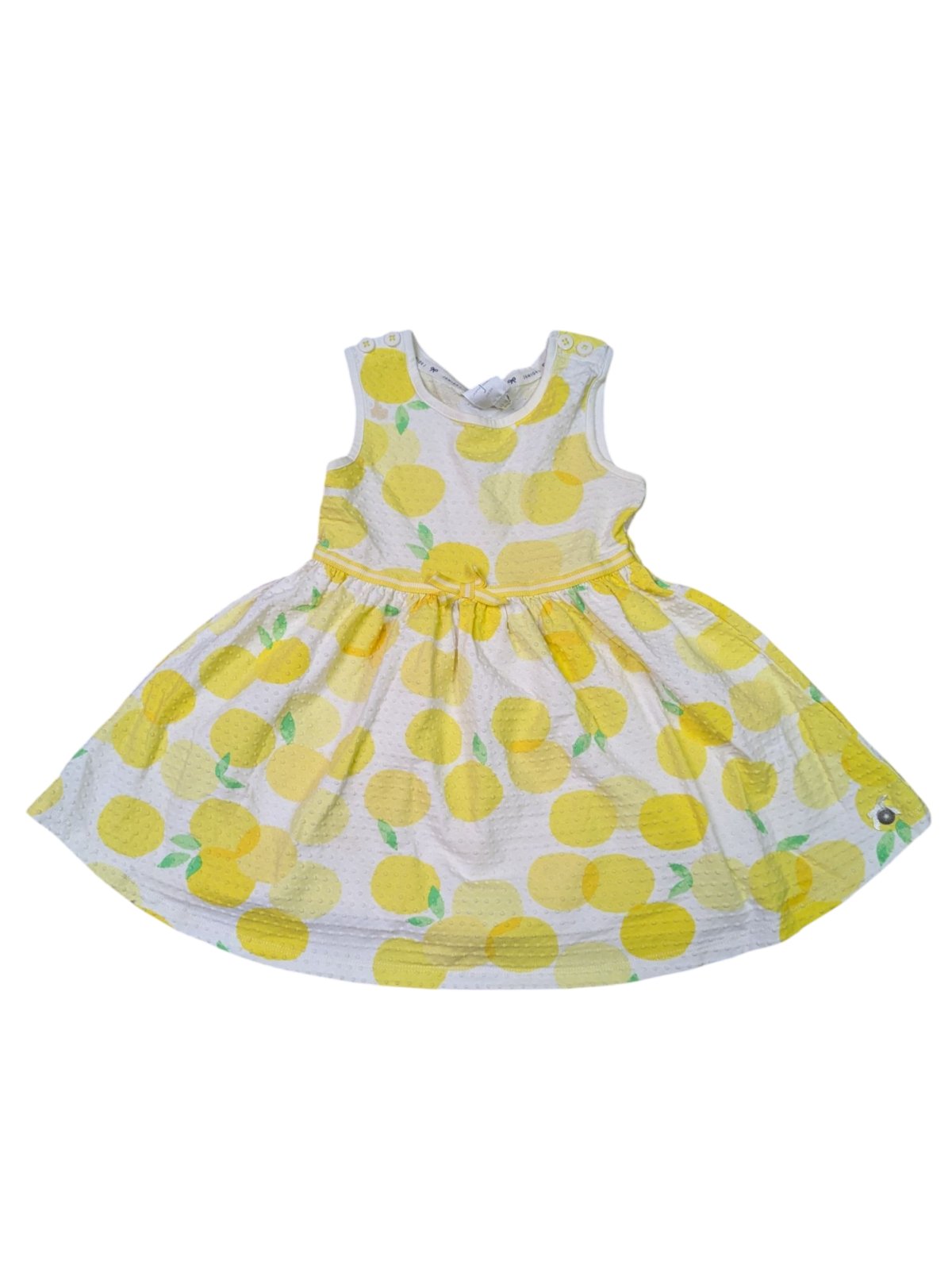 bílé šaty s citronem pro holky secondhand jasper j conran