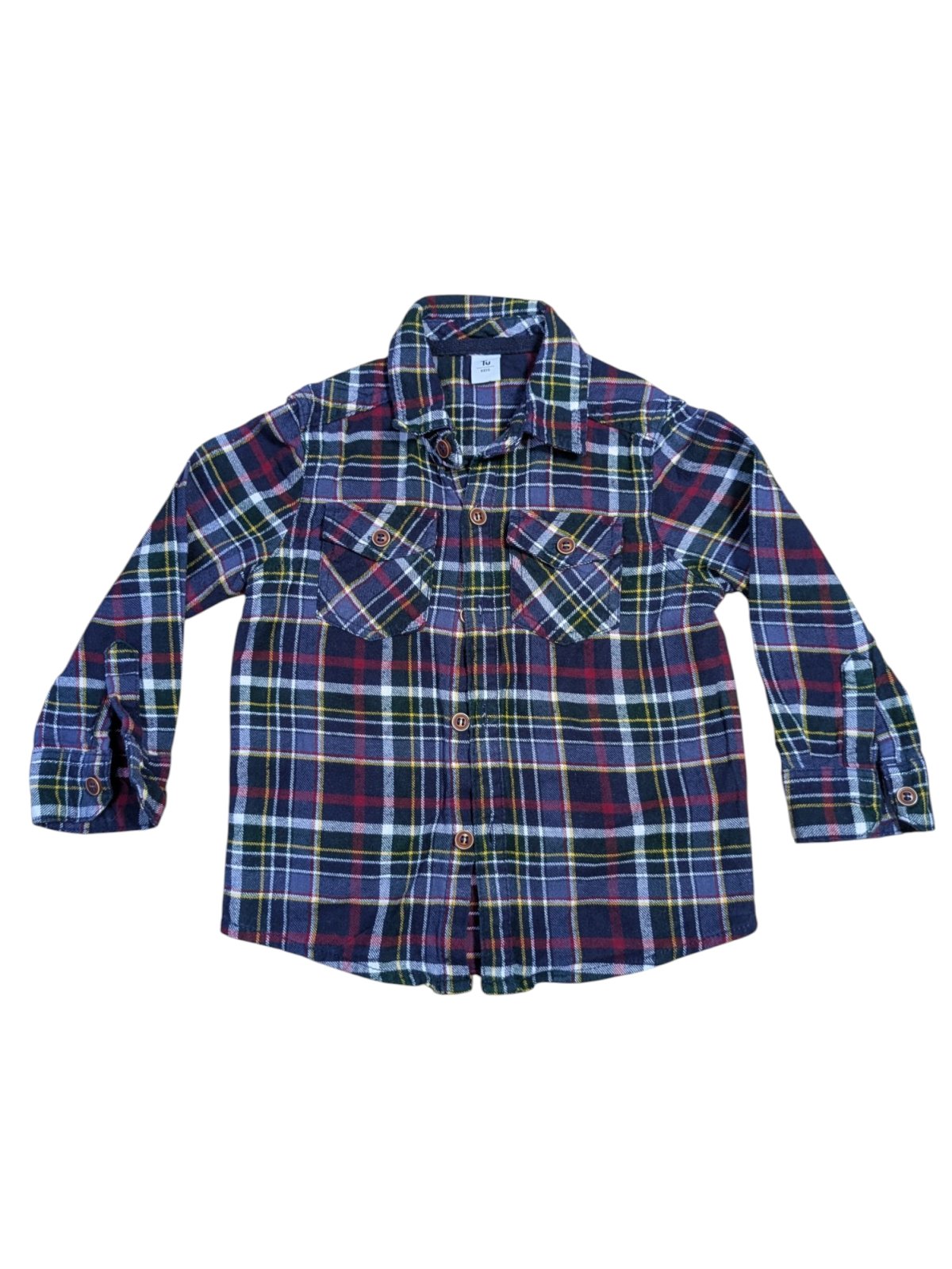 Kostkovaná košile flanelová pro kluky secondhand TU