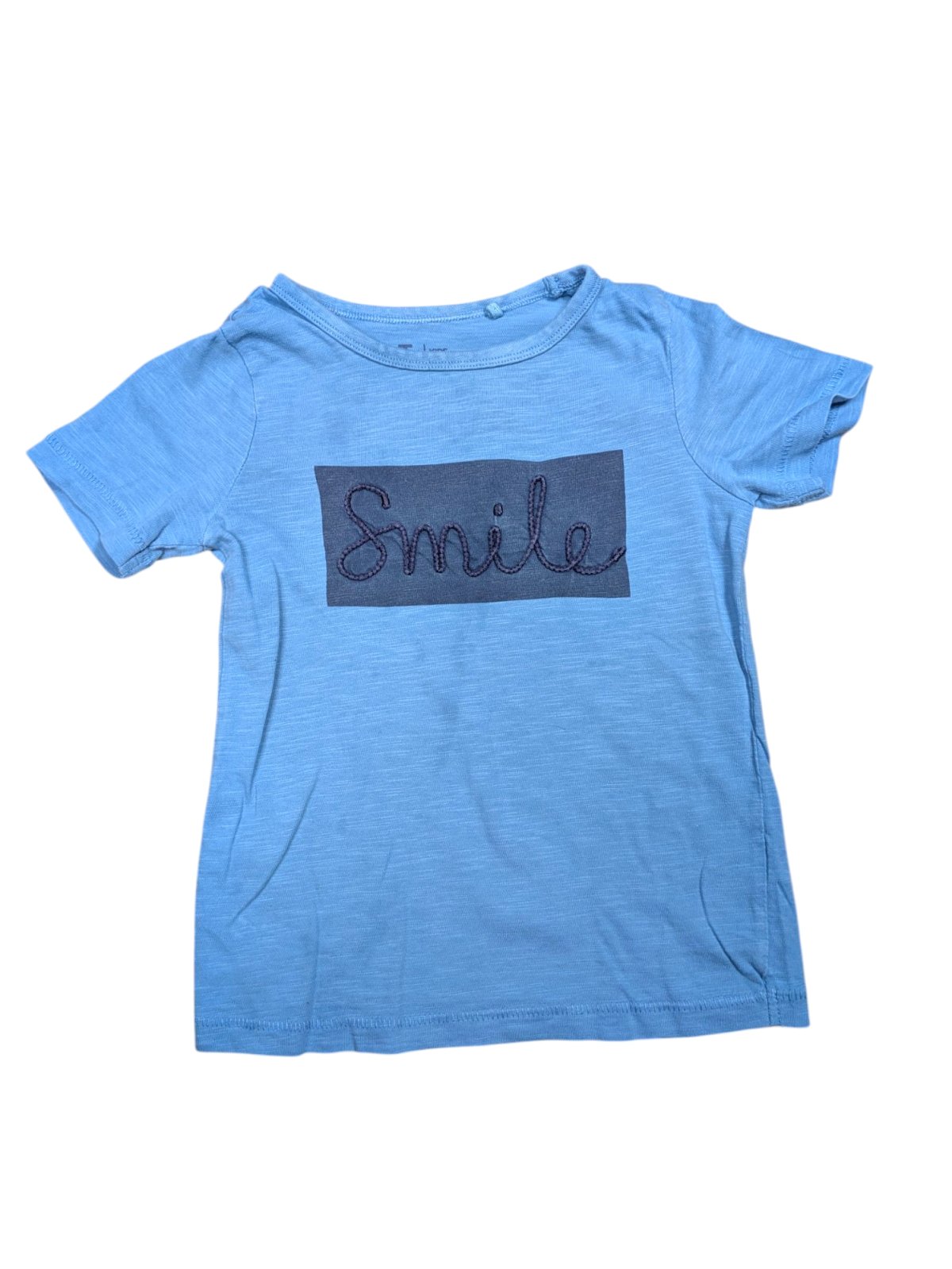 Světle modré triko s nápisem pro kluky secondhand TU