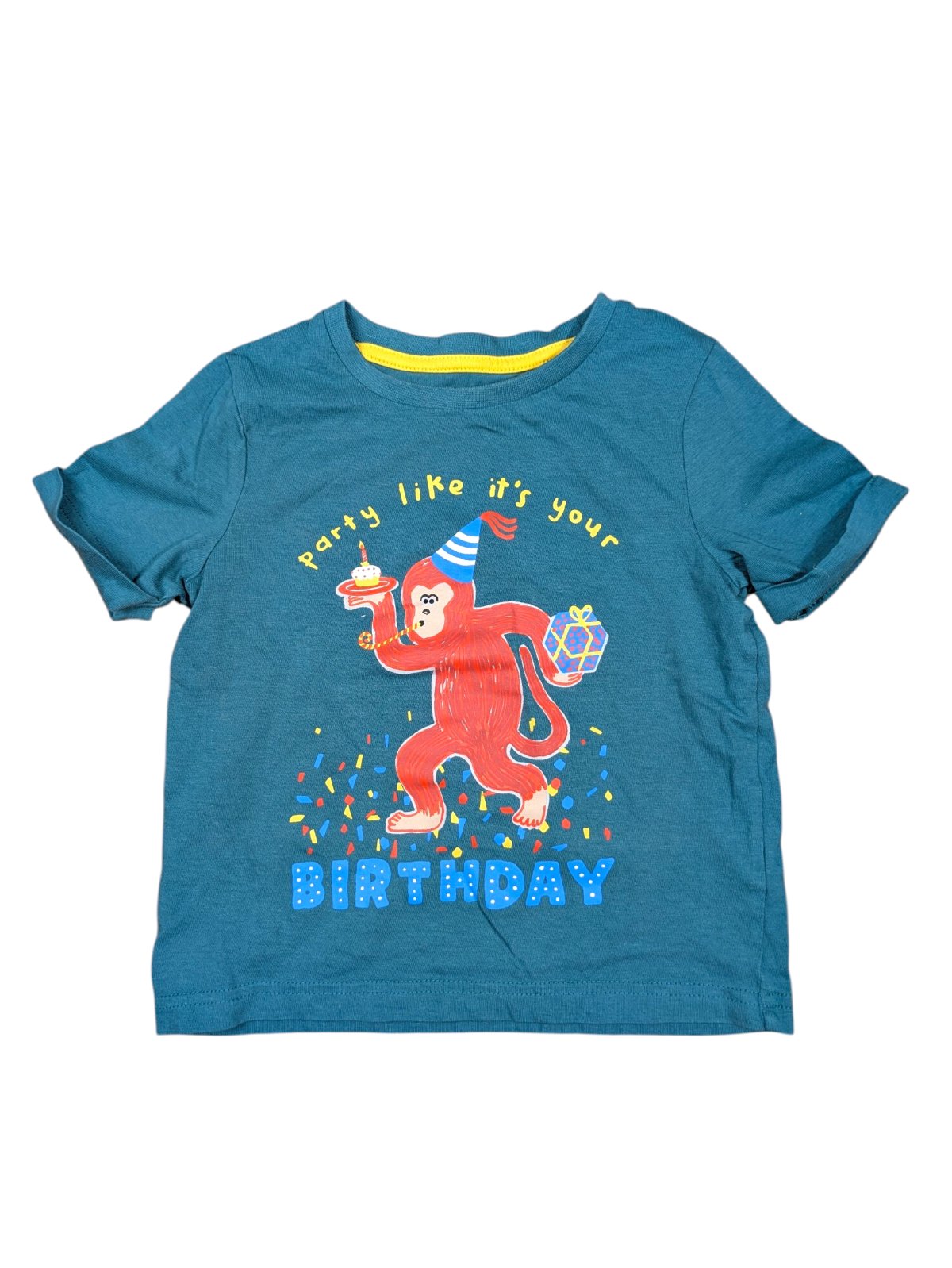 Modré triko s obrázkem pro kluky secondhand TU