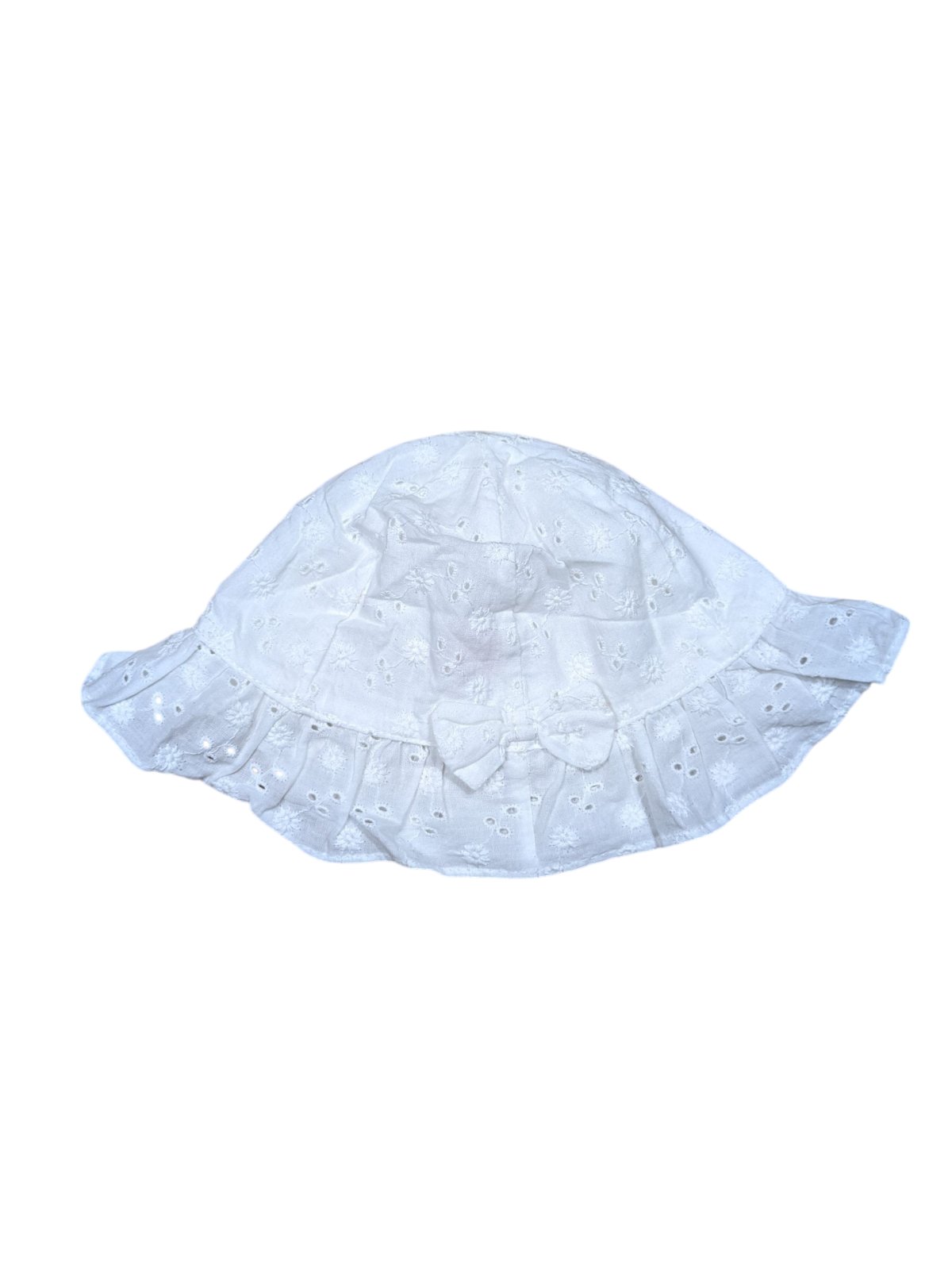 Bílý klobouk zdobený pro holky secondhand Primark