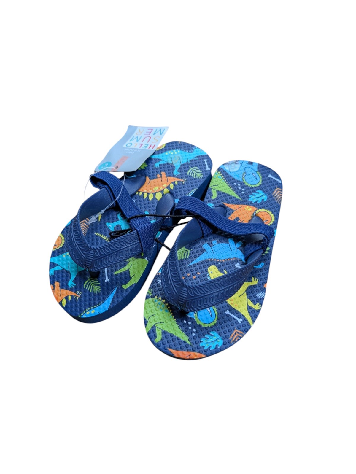 Modré žabky s dinosaury pro kluky outlet Hello Summer