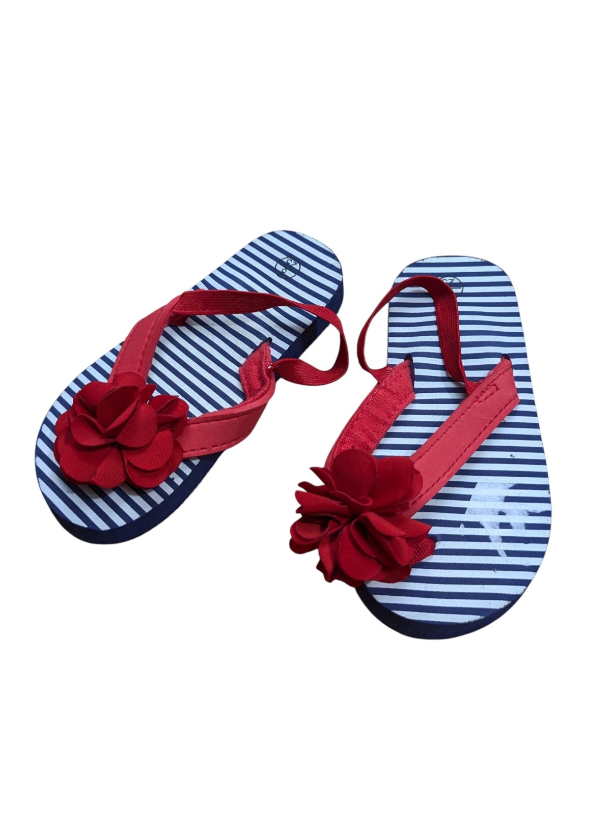 Pruhované žabky s mašličkou pro holky outlet 