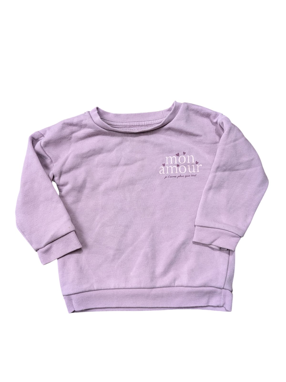 Světle růžová mikina pro holky secondhand Primark