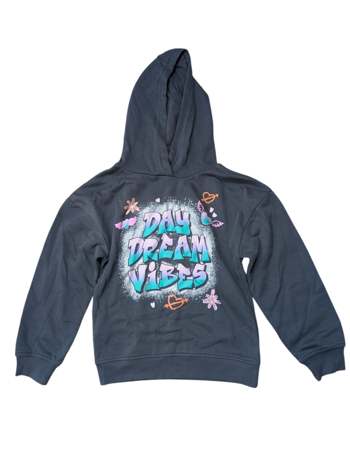 Tmavá mikina s obrázkem pro holky secondhand Primark