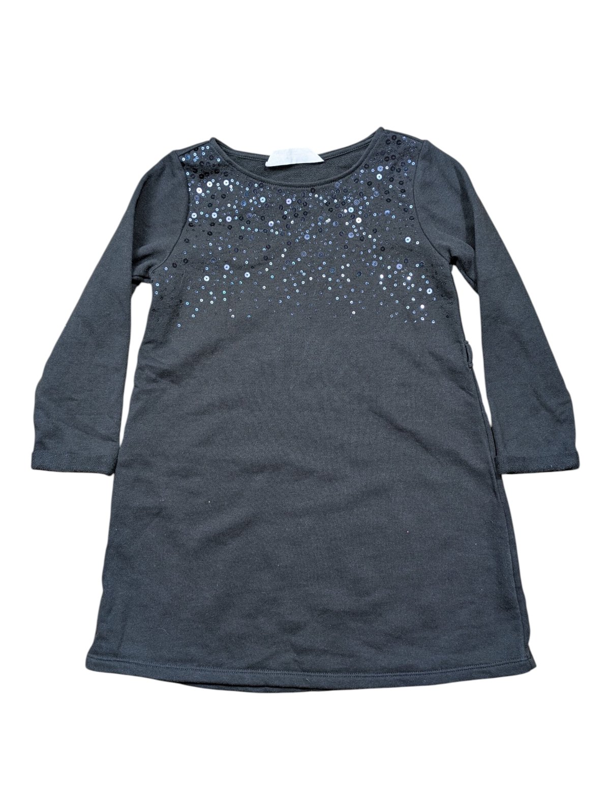 Černé mikinové šaty pro holky secondhand H&M