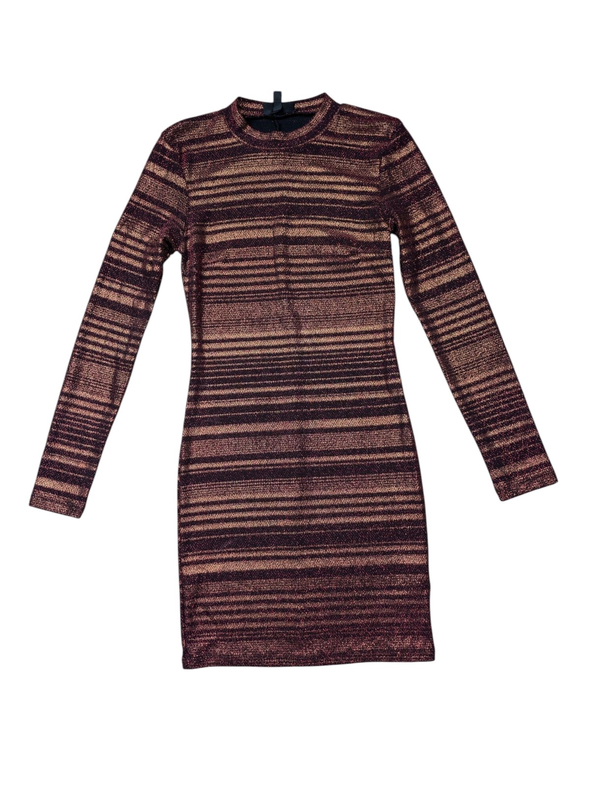 Třpytivé šaty pruhované pro holky secondhand TopShop