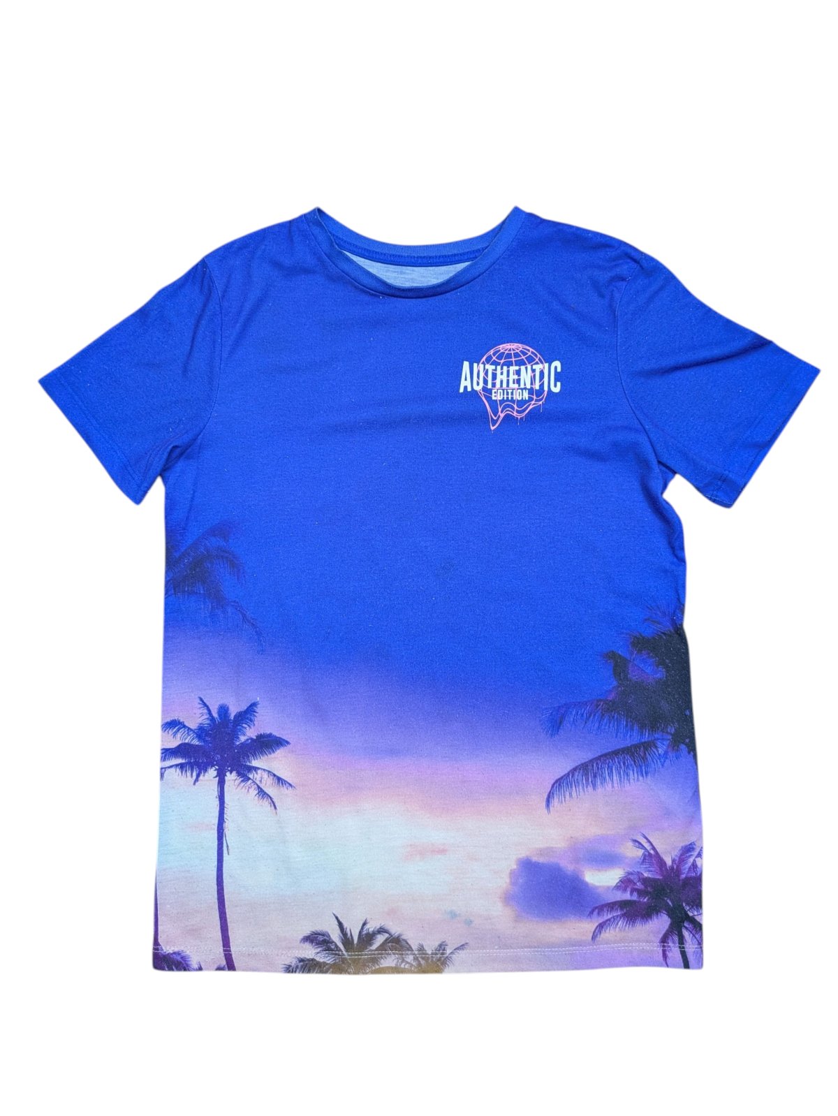 Modré triko s obrázkem pro kluky secondhand Primark