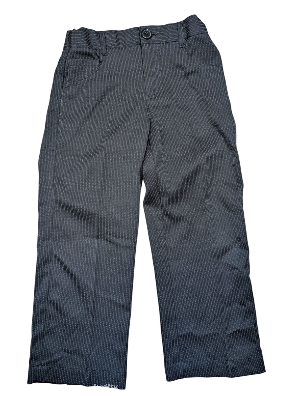 Černé pruhované kalhoty pro kluky secondhand Ducke & Dodge