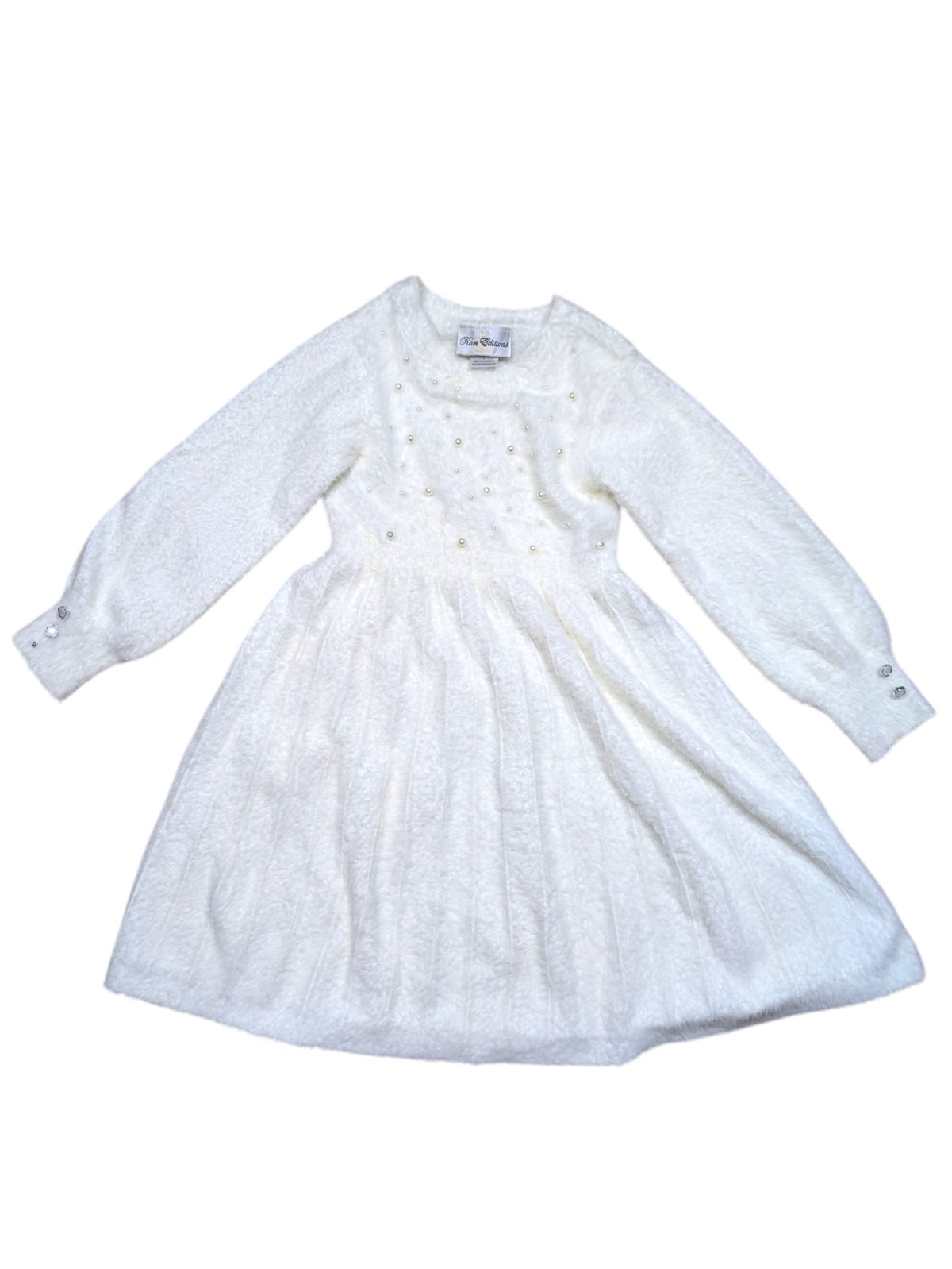 Bílé teplé šaty pro holky secondhand Rare Editions