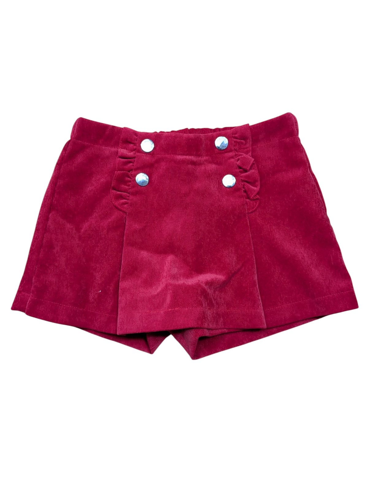 Červené kraťasy ve stylu sukně pro holky secondhand mayoral