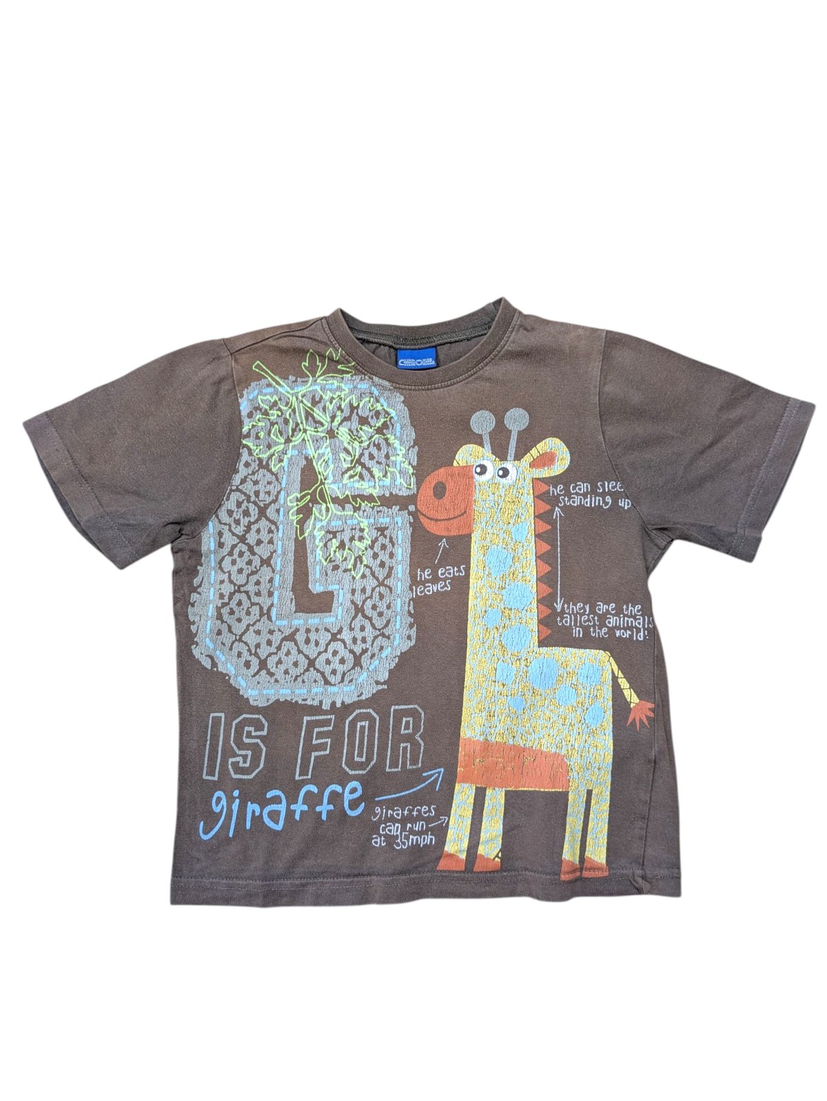 Hnědé triko s obrázkem pro kluky secondhand Cherokee