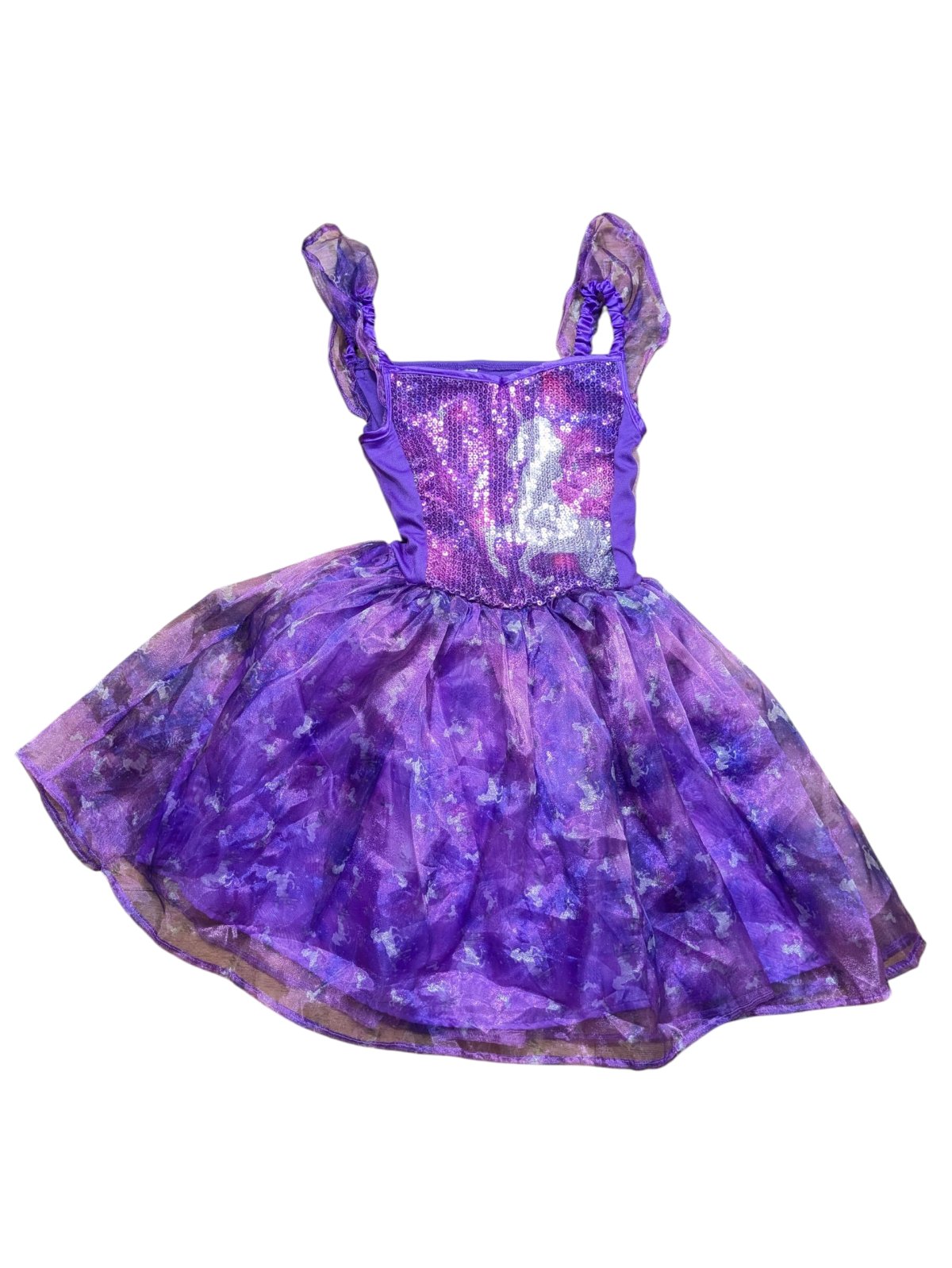 Fialové šaty s jednorožci pro holky secondhand Hallow Scream