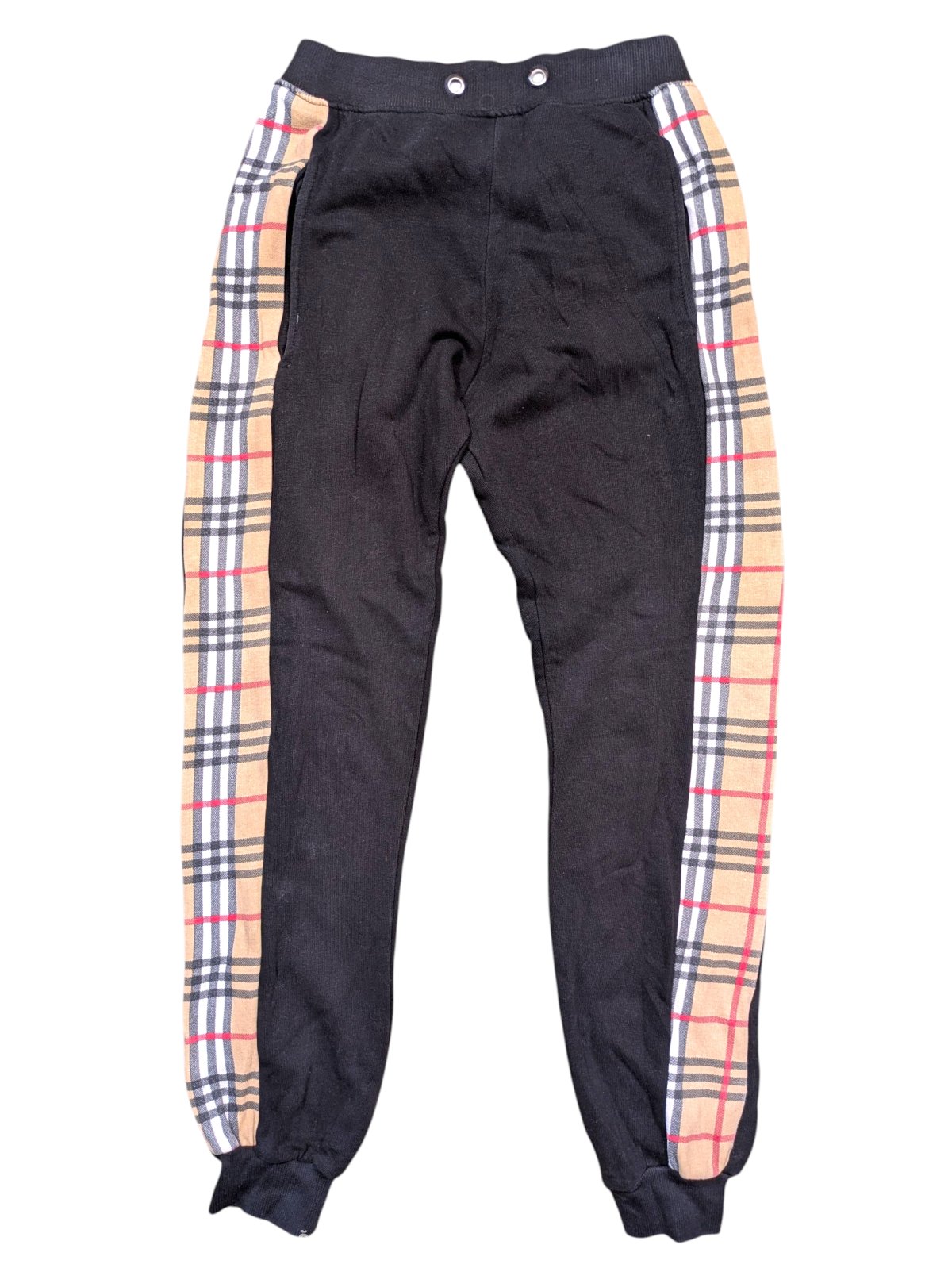 Černé tepláky s pruhy pro kluky secondhand 