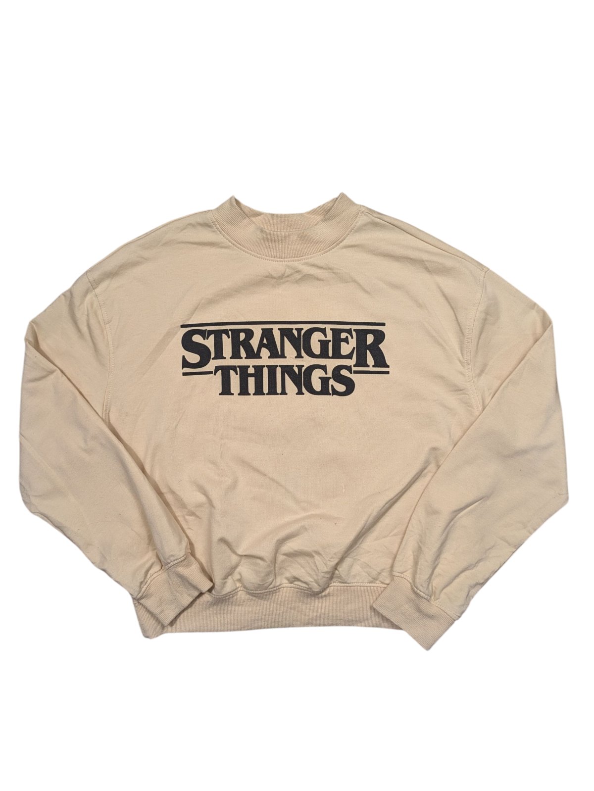 Světlá mikina Stranger Things pro holky secondhand