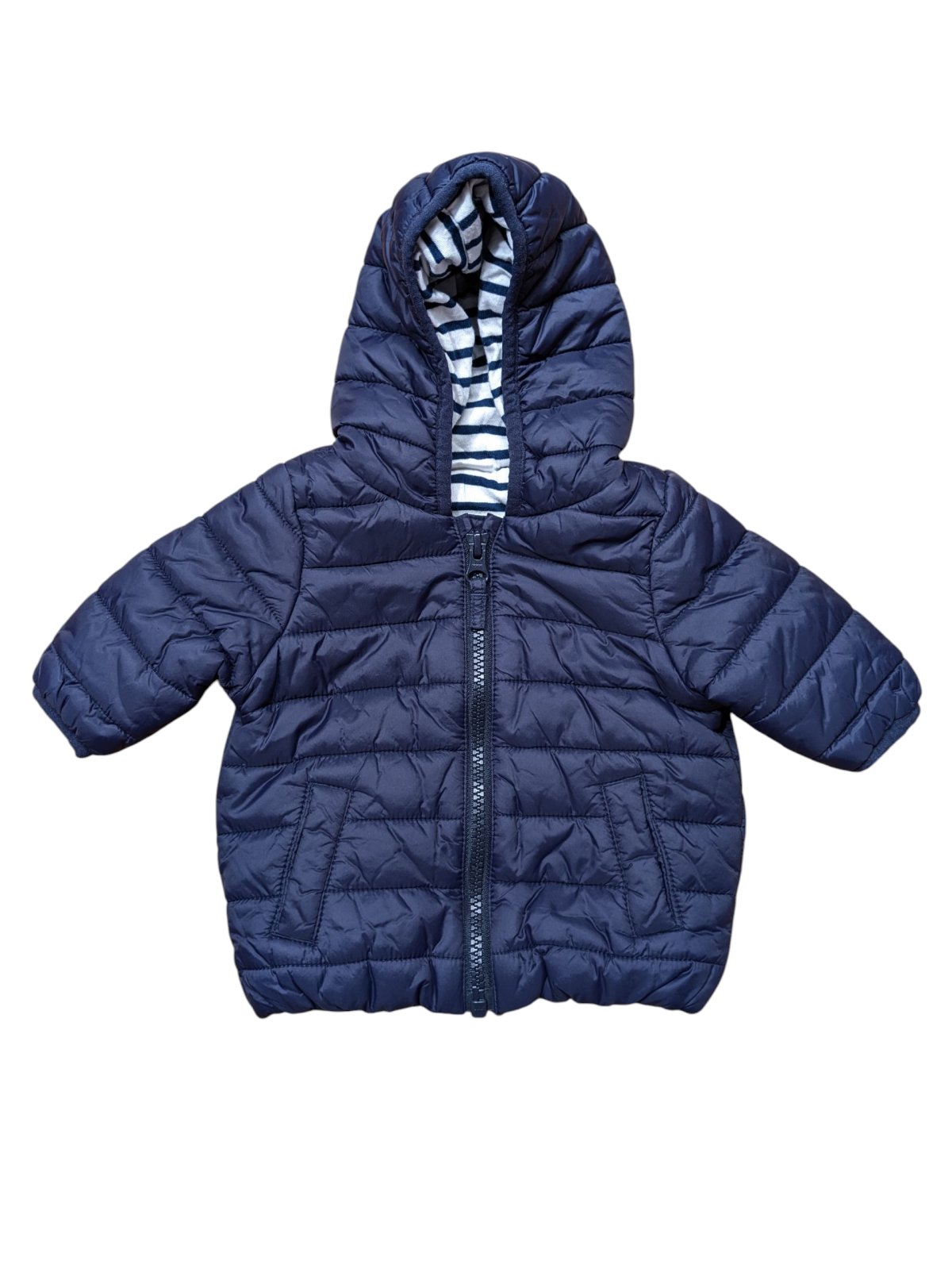 Tmavá silnější šusťáková bunda pro kluky secondhand Next