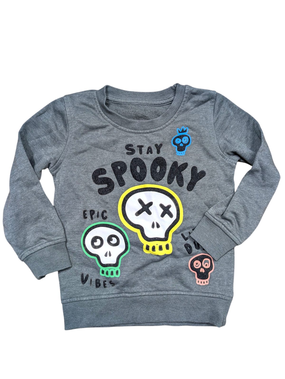 Tmavě šedá mikina s obrázky pro holky secondhand George