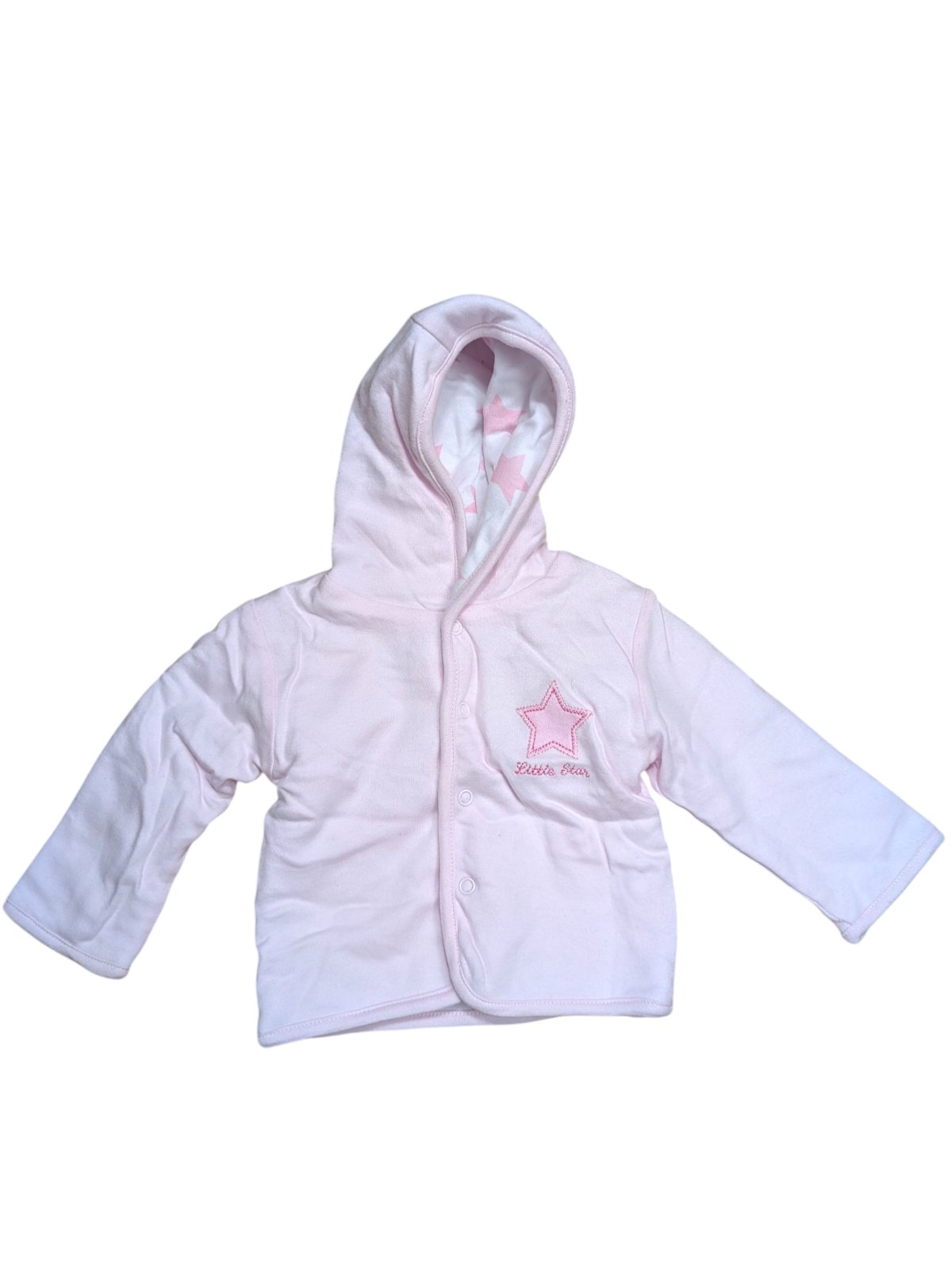 Světle růžová teplejší bunda pro holky secondhand Cute