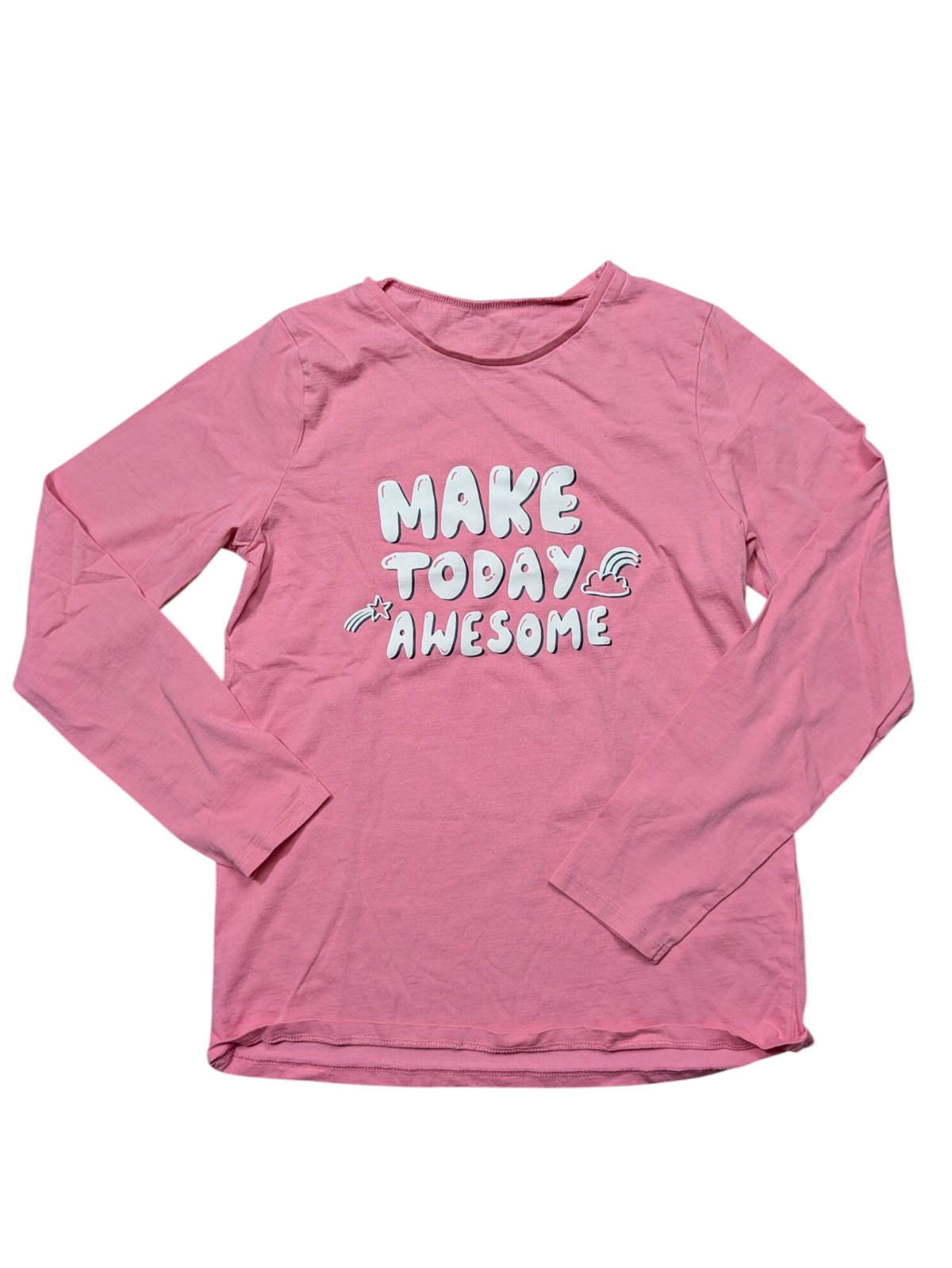 Světle růžové triko s nápisem pro holky secondhand George