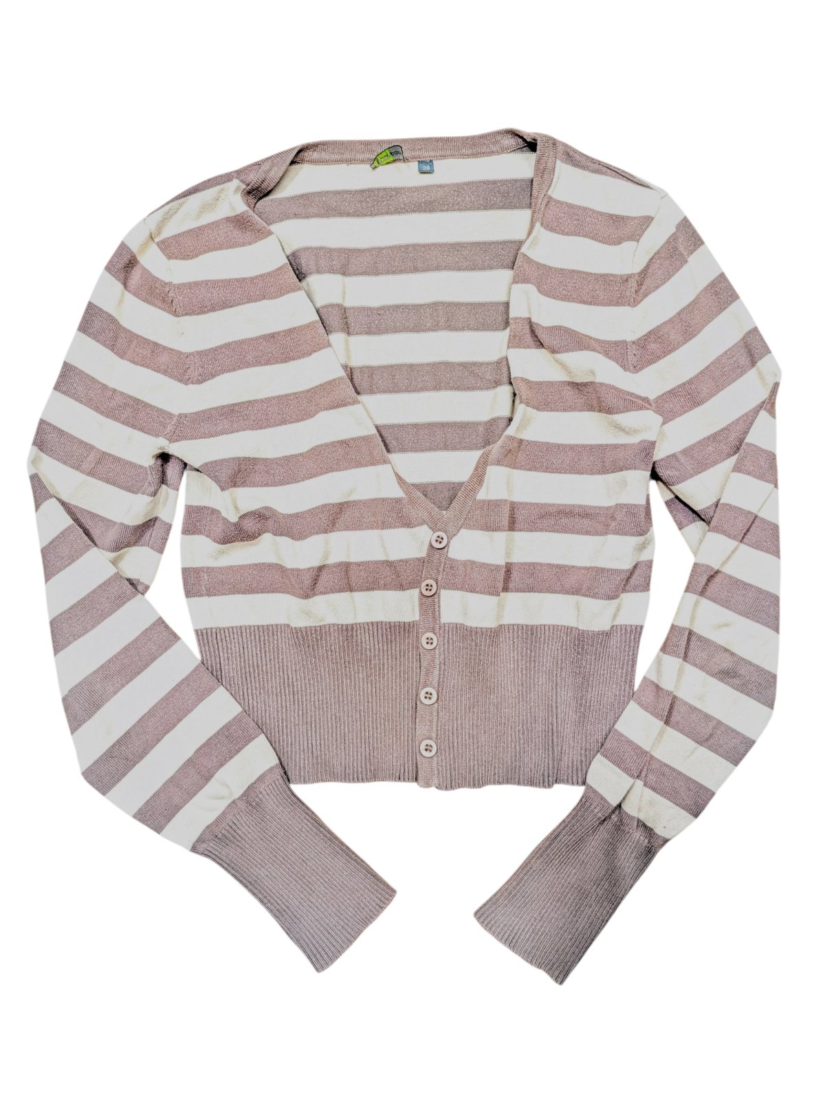 Pruhovaný slabší svetřík pro holky secondhand GreenPoint