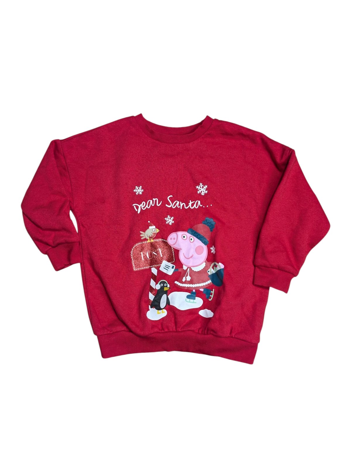 Červená mikina na Vánoce pro holky secondhand George