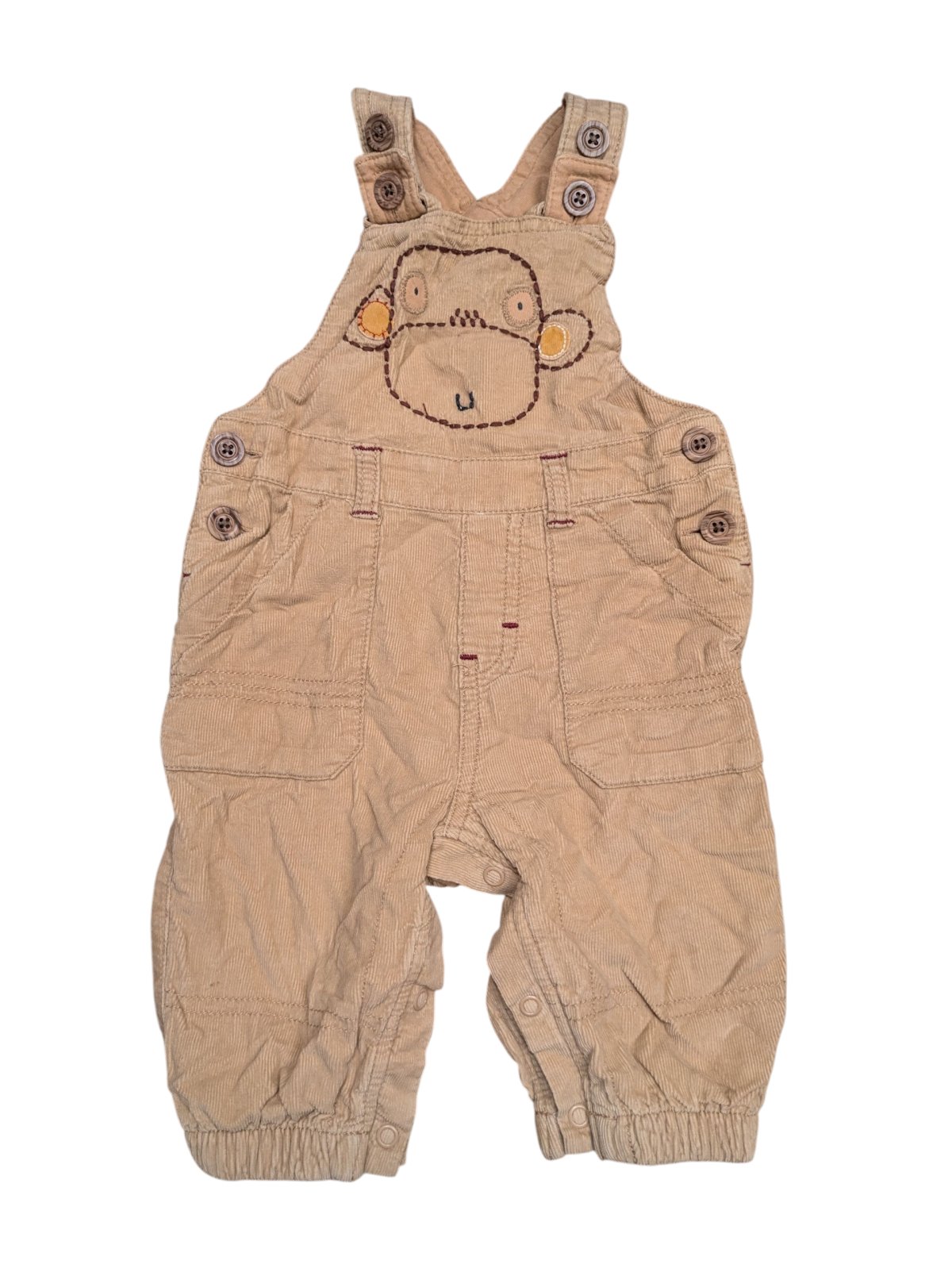 Světle hnědý overal pro kluky žebrovaný secondhand Next
