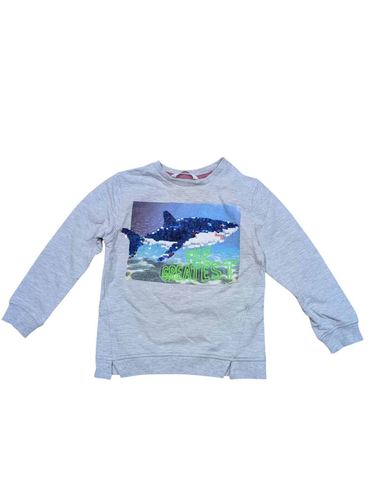 Šedá mikina se žralokem pro kluky secondhand M&S