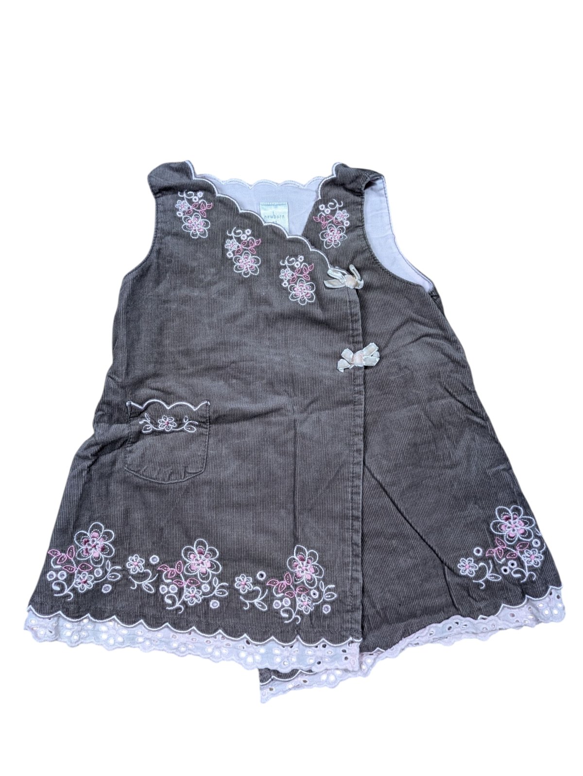 Světle šedé šaty s ozdobou pro holky secondhand Next