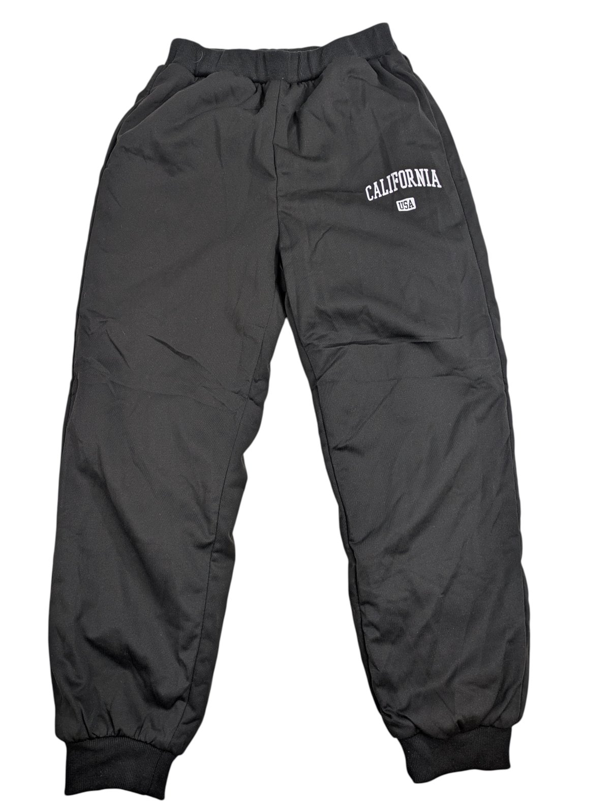 Černé zateplené tepláky pro holky secondhand