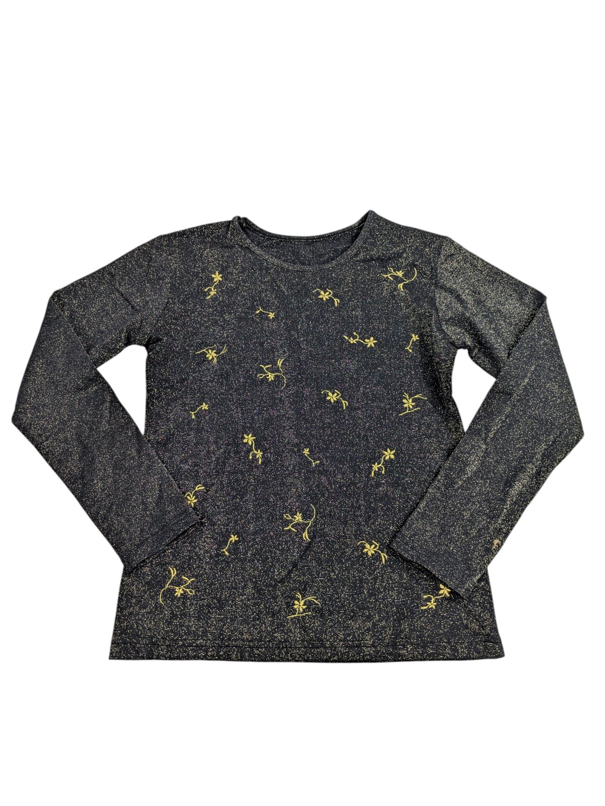 Černé triko s dlouhým rukávem pro holky secondhand