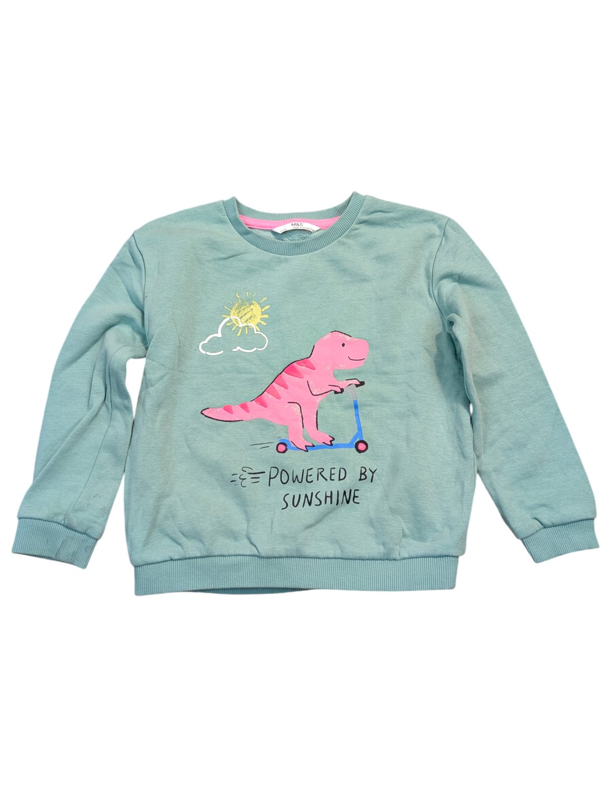 Tyrkysová mikina s obrázkem pro holky secondhand M&S