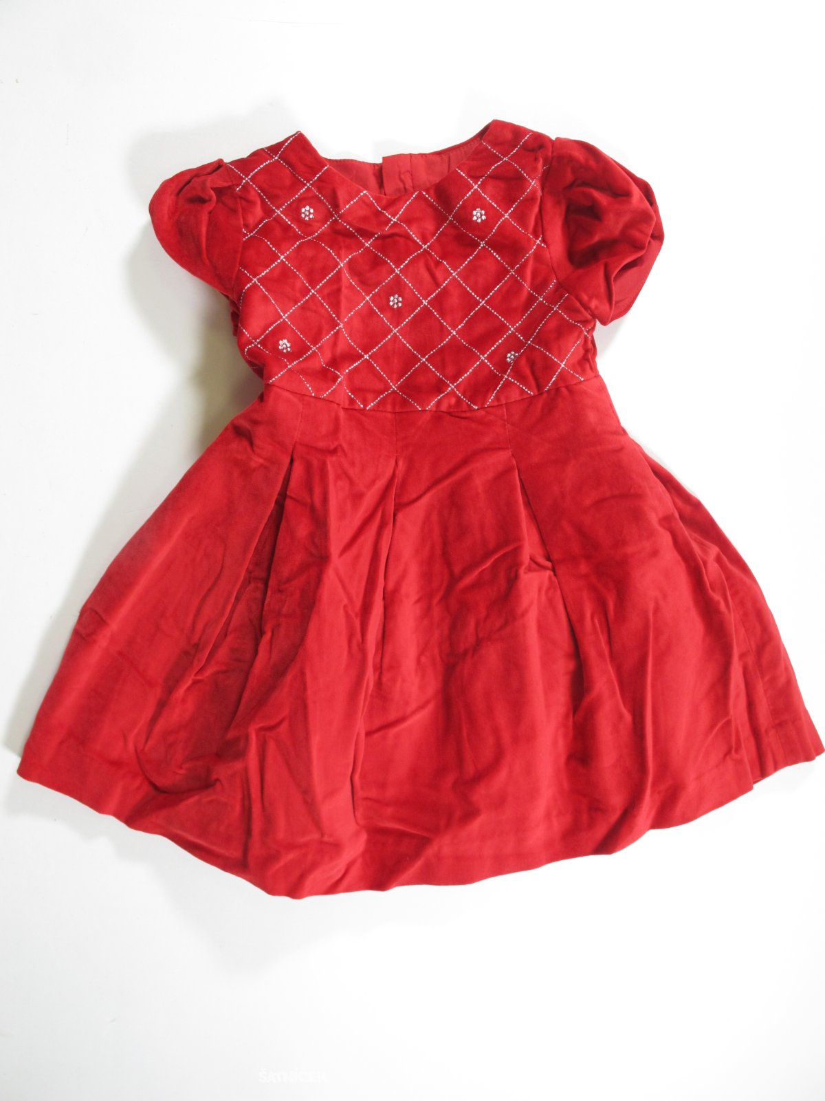 Šaty pro holky červené sametové   secondhand
