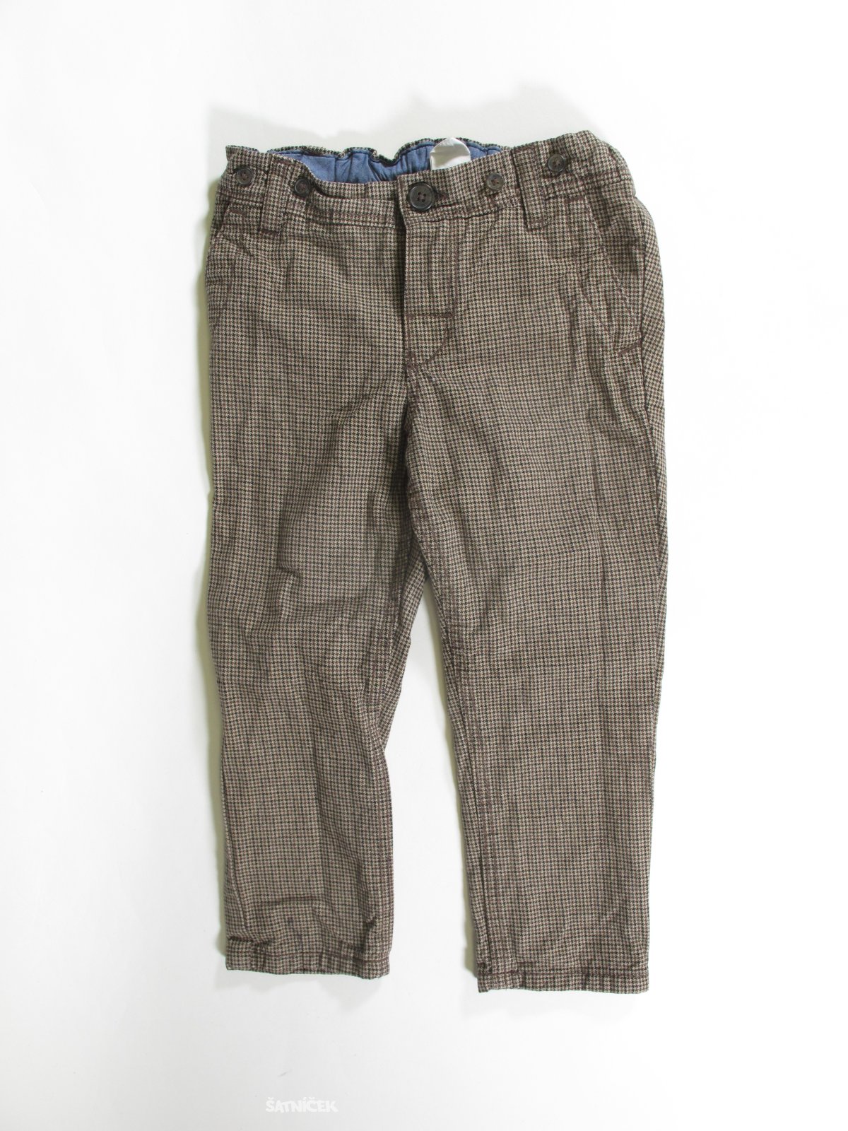 Kostkované kalhoty pro kluky secondhnad
