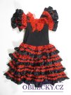 Šaty na karneval  černo červené  secondhand