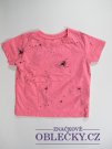 Růžovo červné  triko pro kluky 